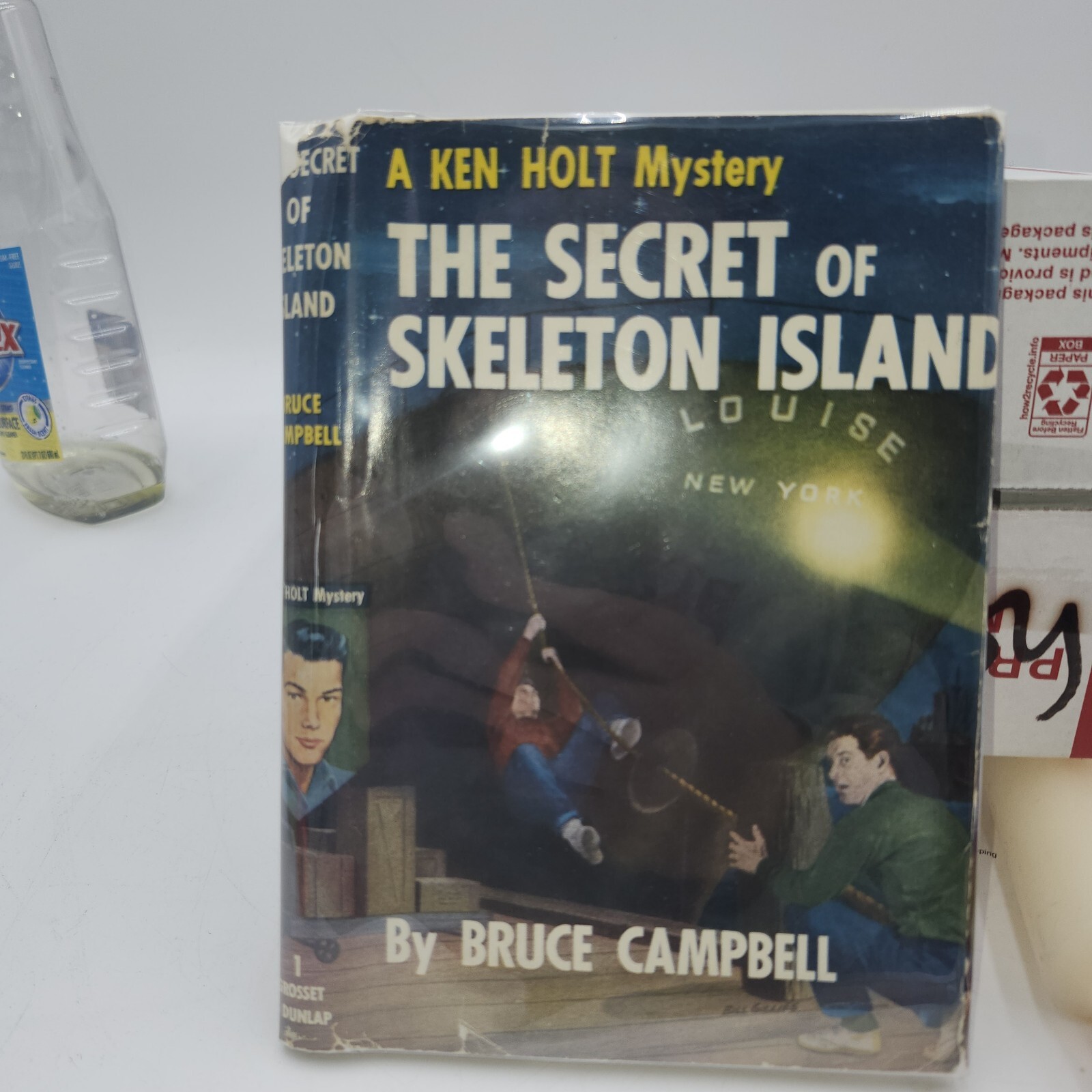 Ken Holt The Secret Of Island HC DJ ONLY DUST JACKET ONLY