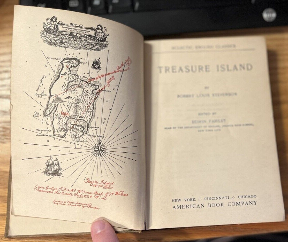 Treasure Island 1913 Eclectic English Classes American Book Company Antique Book