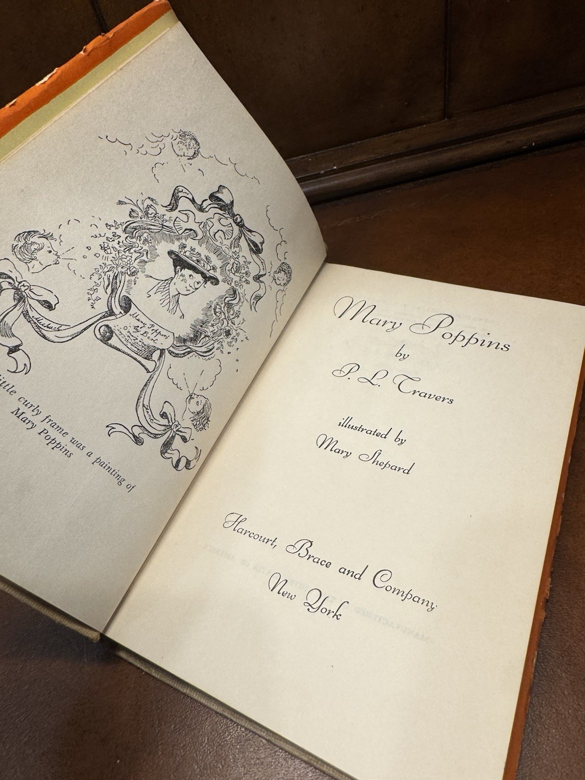MARY POPPINS P.L. TRAVERS HARCOURT 1934 1ST EDITION Early Print $2.95 HCDJ
