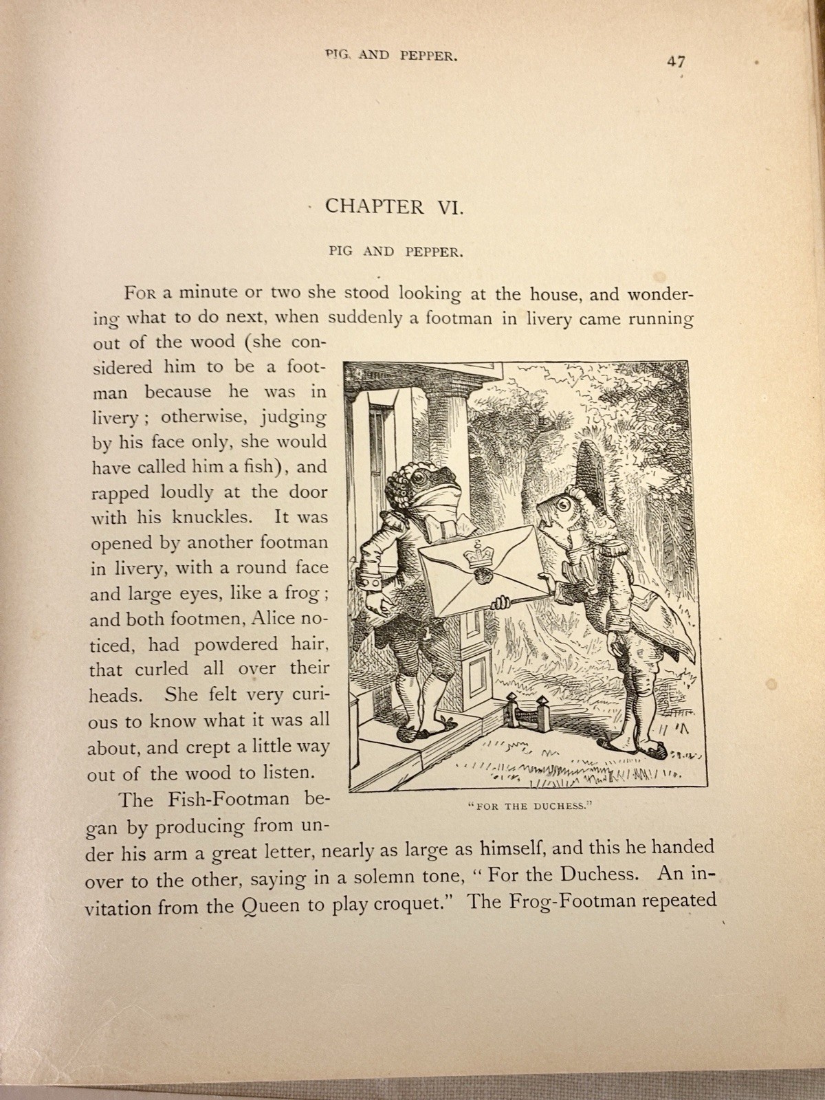 1898 Rare Antique Alice in Wonderland & Through the Looking Glass Lothrop Boston