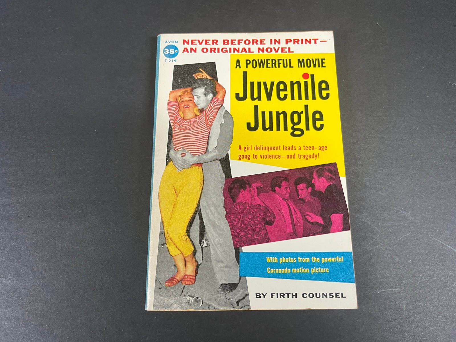 1958 Juvenile Jungle by Firth Counsel Mass Market Paperback Avon T-219
