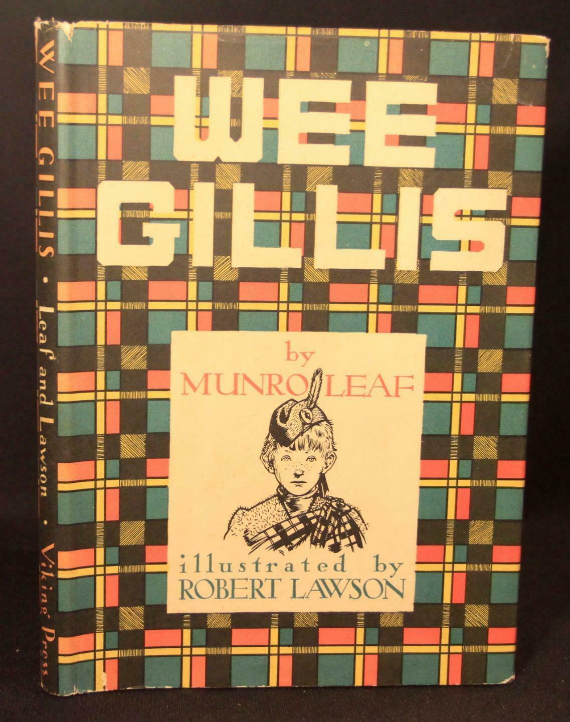 Munro Leaf, Robert Lawson WEE GILLIS 1938 1st ED w/DJ NICE! Caldecott
