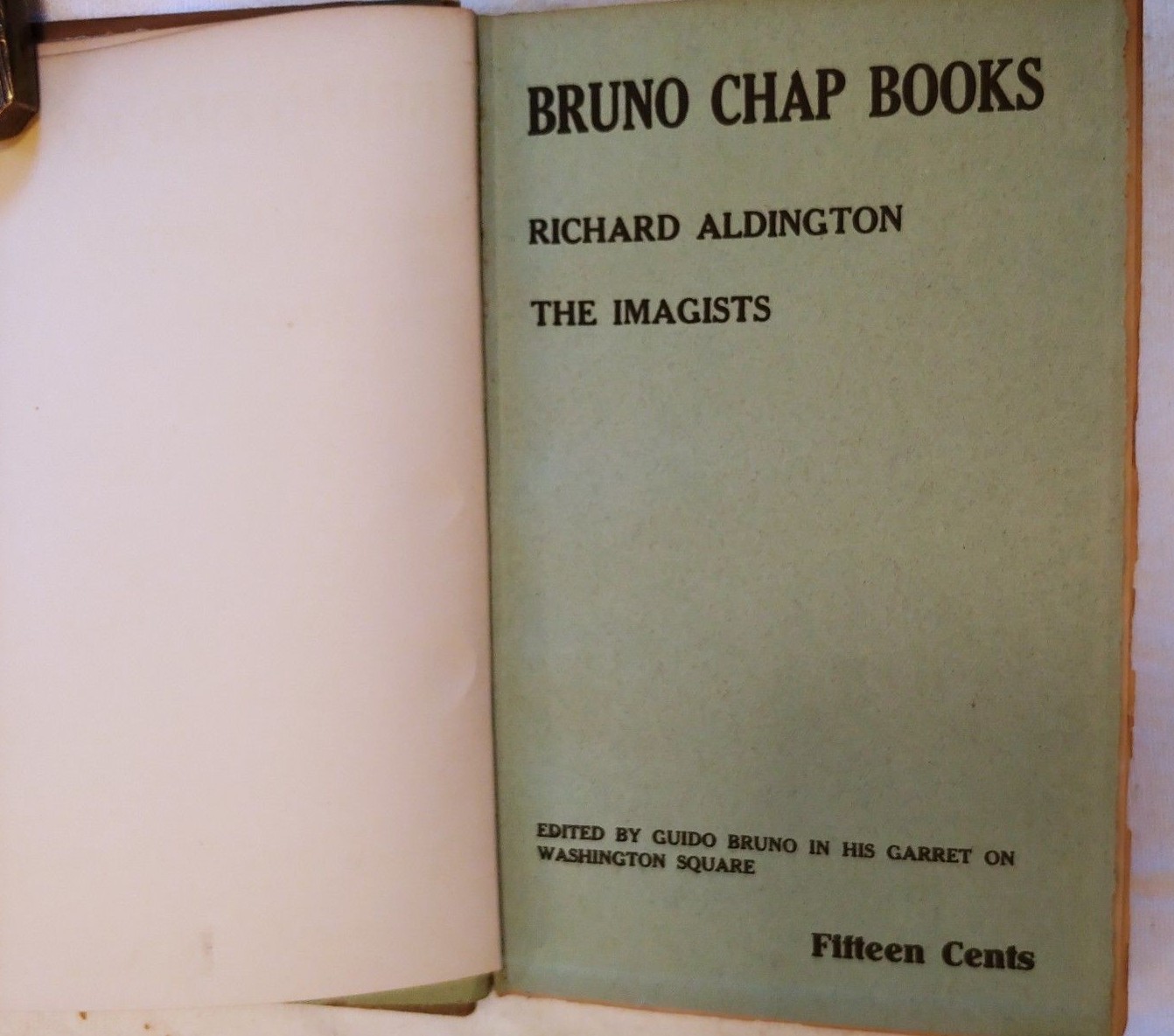 Bruno Chap Books Edited by Guido Bruno Poetry, Essays on Lit, Art 1915
