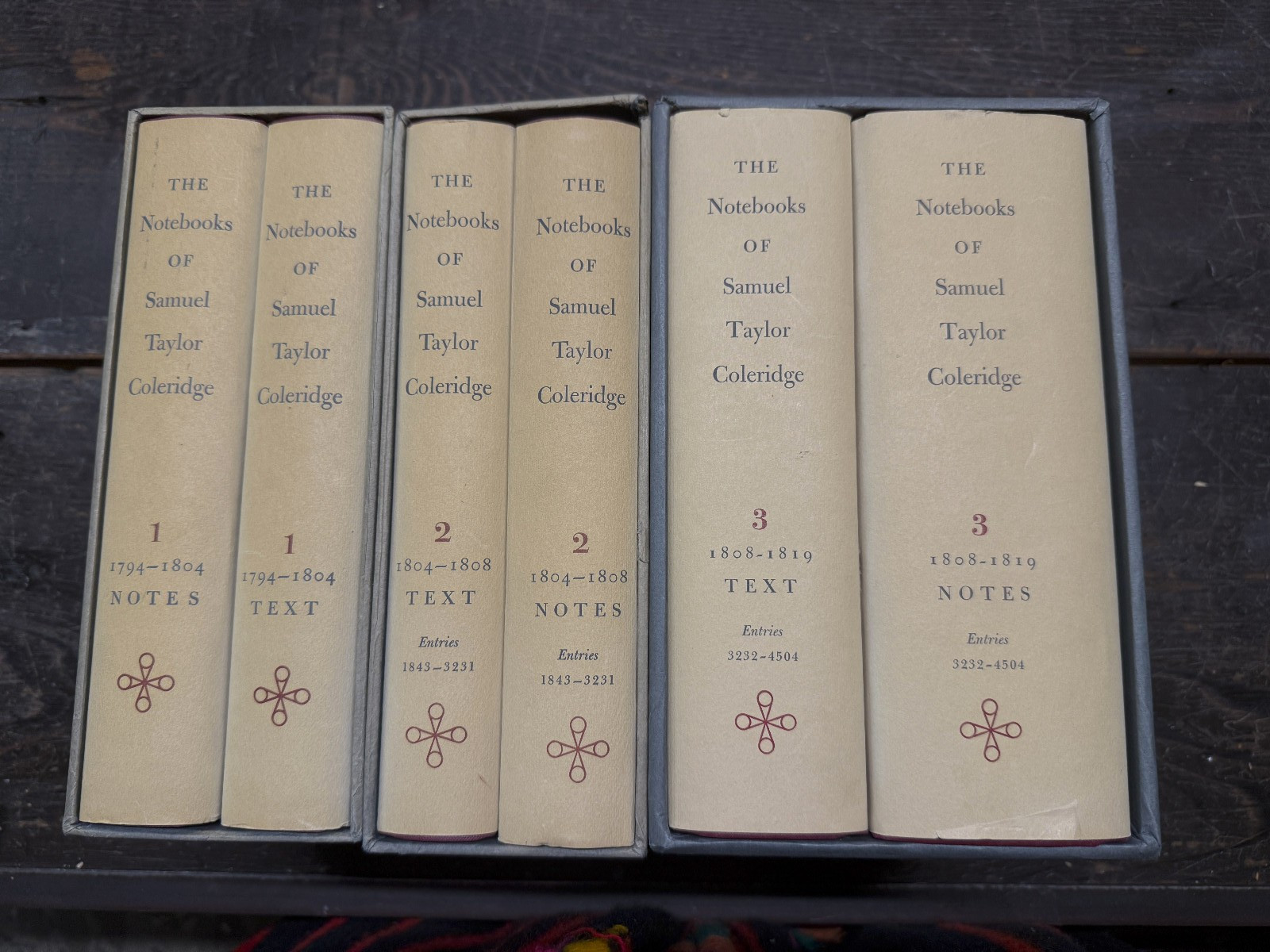 Notebooks of Samuel Taylor Coleridge 6 volumes Notes and Texte Slip-case