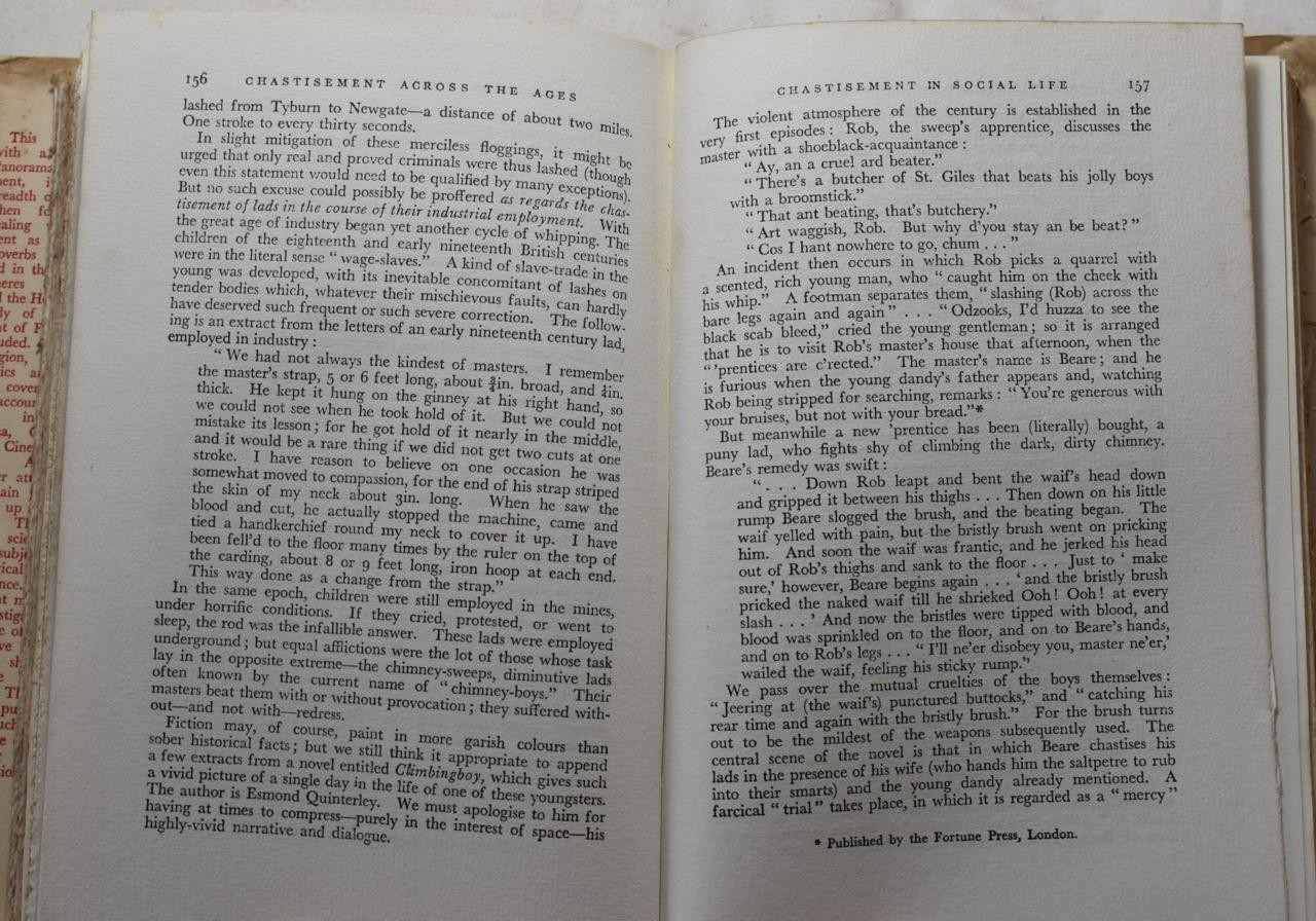 CHASTISEMENT ACROSS THE AGES Gervas D’Olbert, 1956. Corporal Punishment.