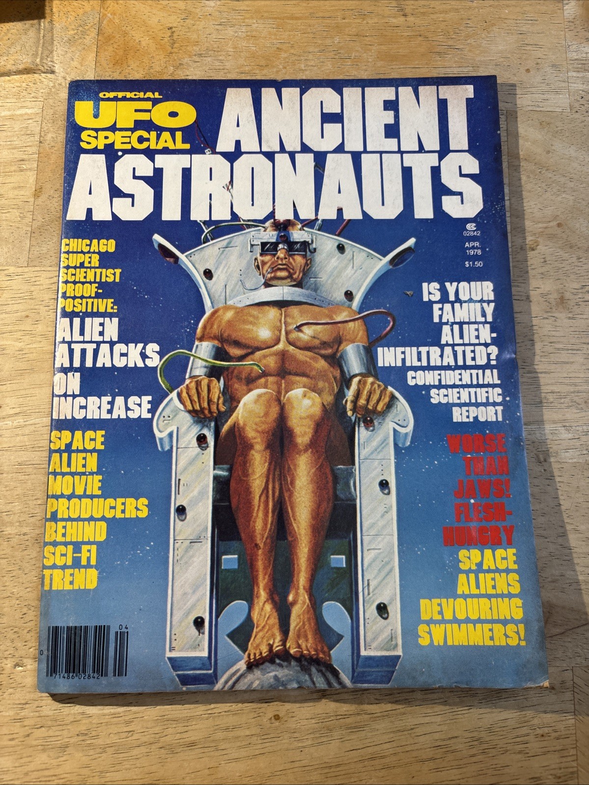 1978 Official UFO Magazine Ancient Astronauts Alien Attacks on Increase Unread!!