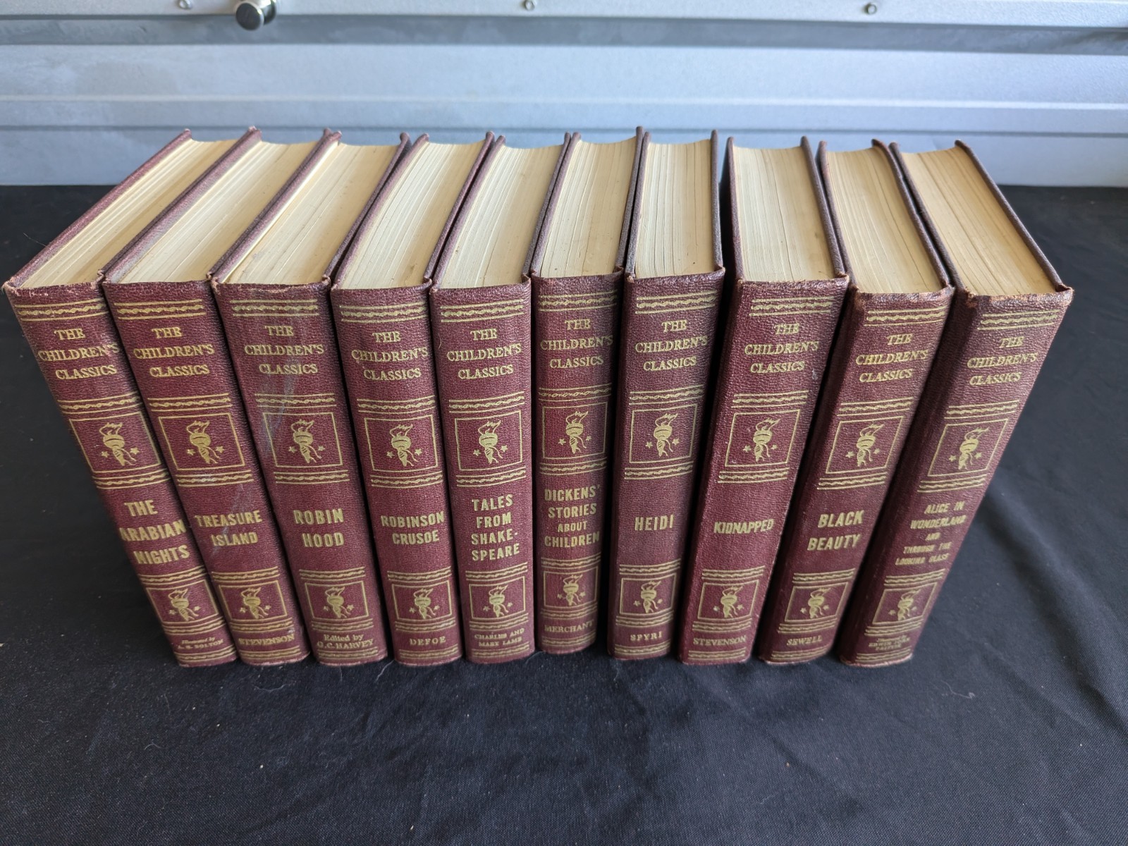 Antique 1920s The Children’s Classics Complete Hardcover Book Set Of 10