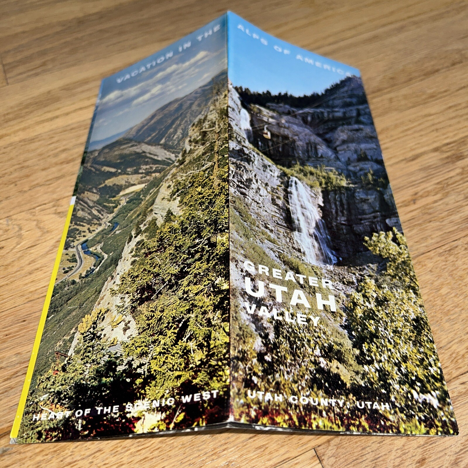 1964 GREATER UTAH VALLEY Brochure “Alps of America” UTAH COUNTY, UTAH