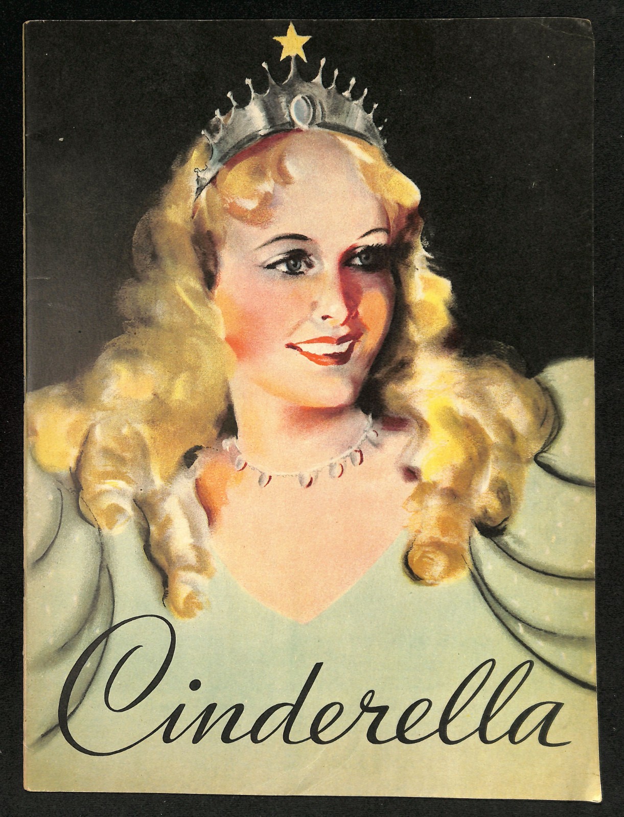 1935 Cinderella Fairytale Whitman Publishing Mary Windsor Juanita Bennett 9.5×13