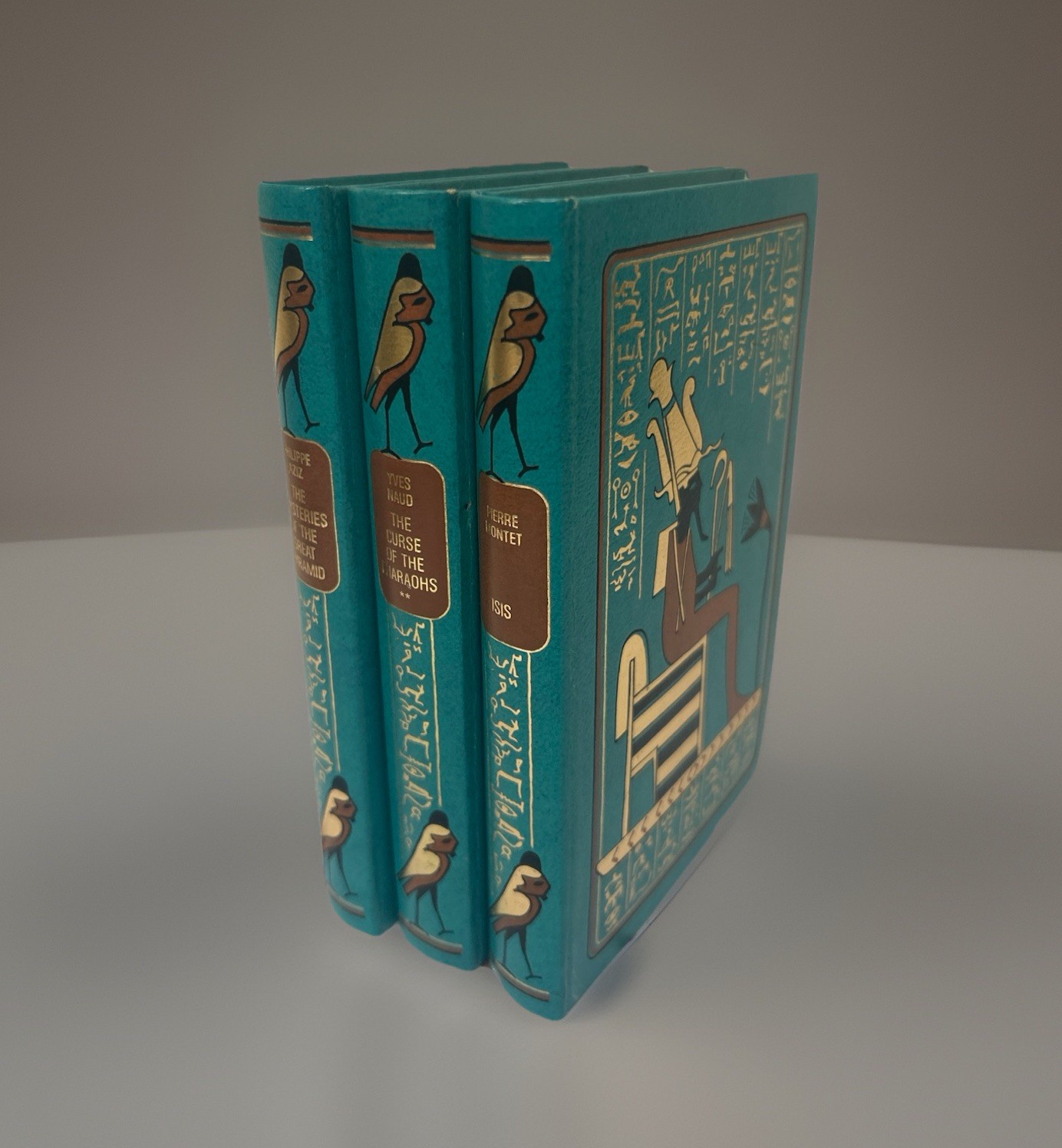 Isis Curse of the Pharaohs Mysteries of The Great Pyramid 3 Books Naud 1977