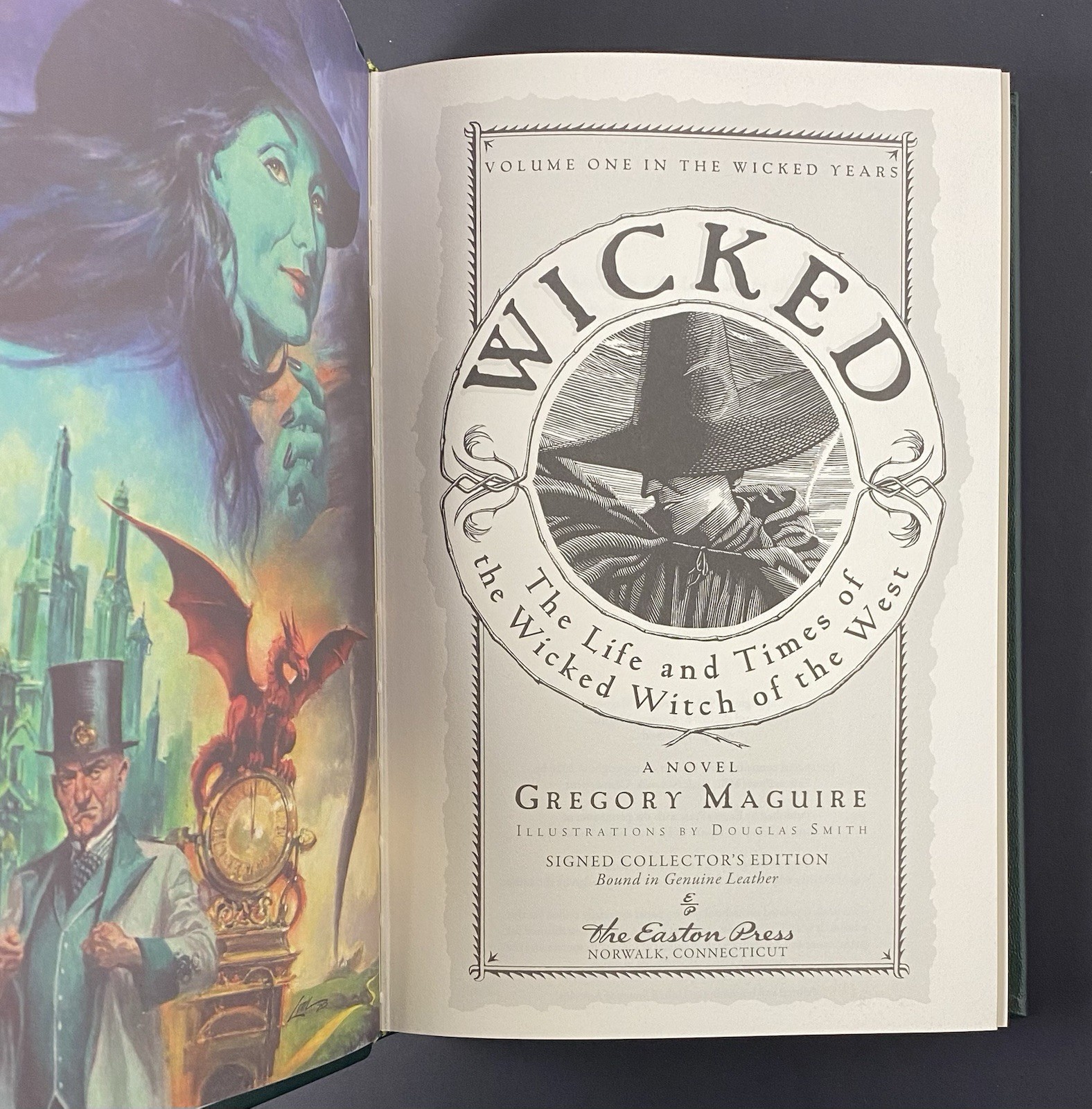 WICKED: 25TH ANNIVERSARY EDITION – Gregory Maguire – SIGNED Easton Press Leather