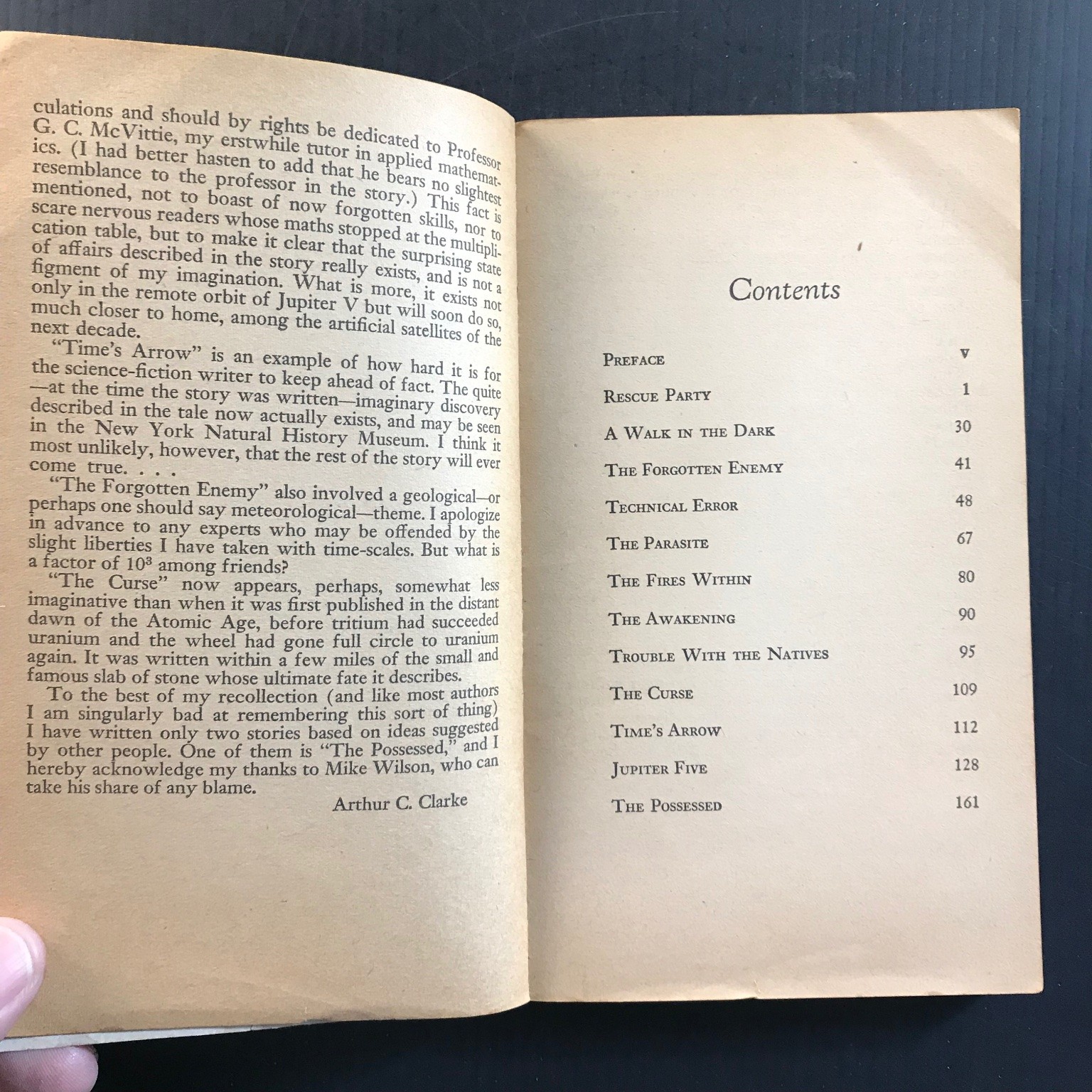 Reach for Tomorrow Arthur C. Clarke 1956 Original Paperback Science Fiction