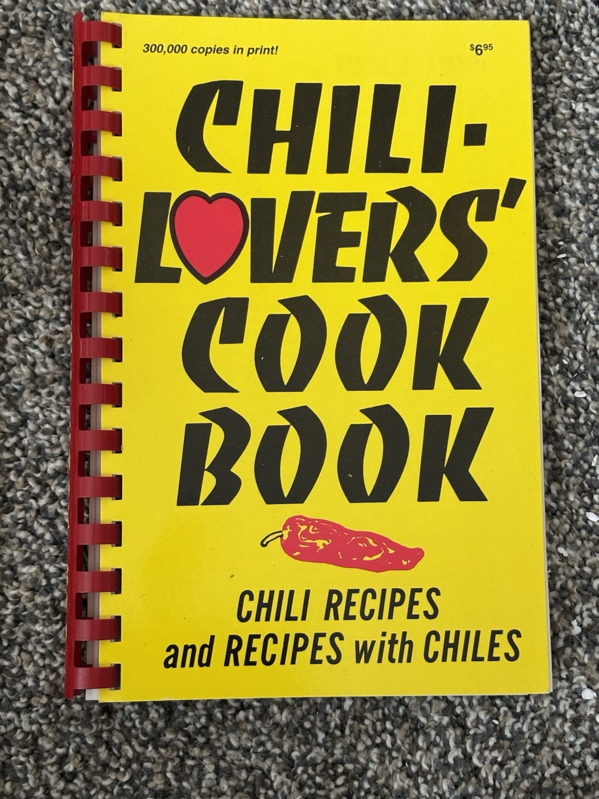 Vintage Chili Lovers Cookbook Spiral Softcover