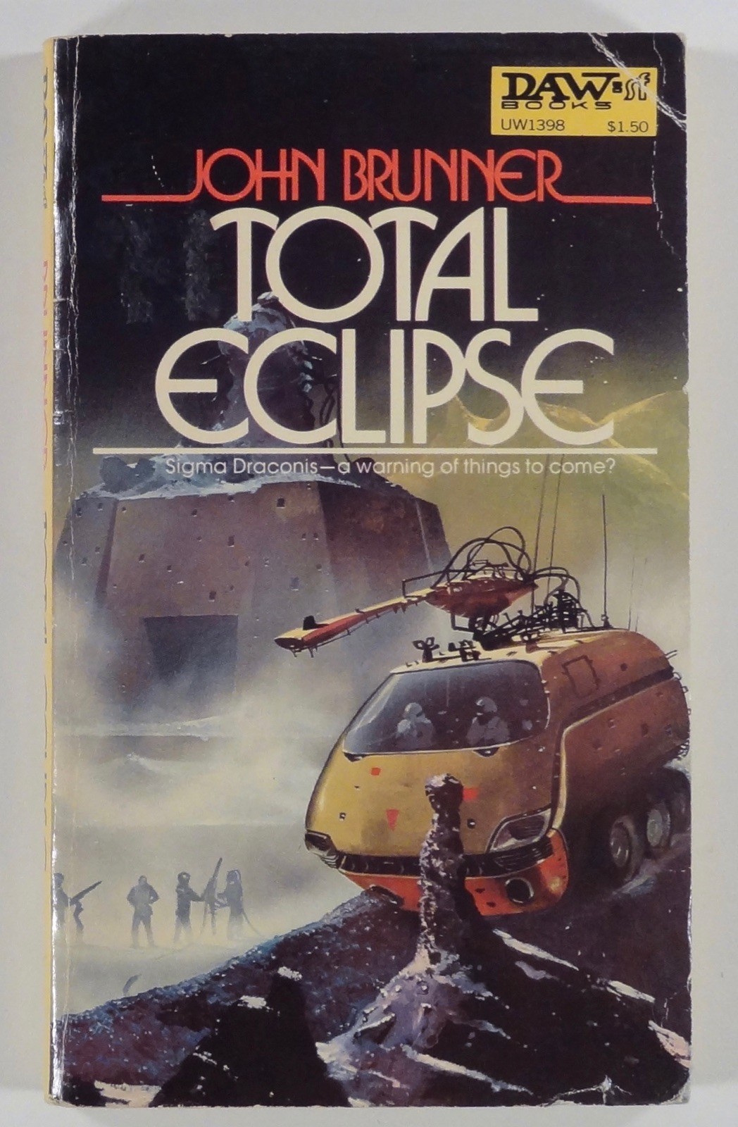 1975 John Brunner TOTAL ECLIPSE science fiction novel DAW #UW1398
