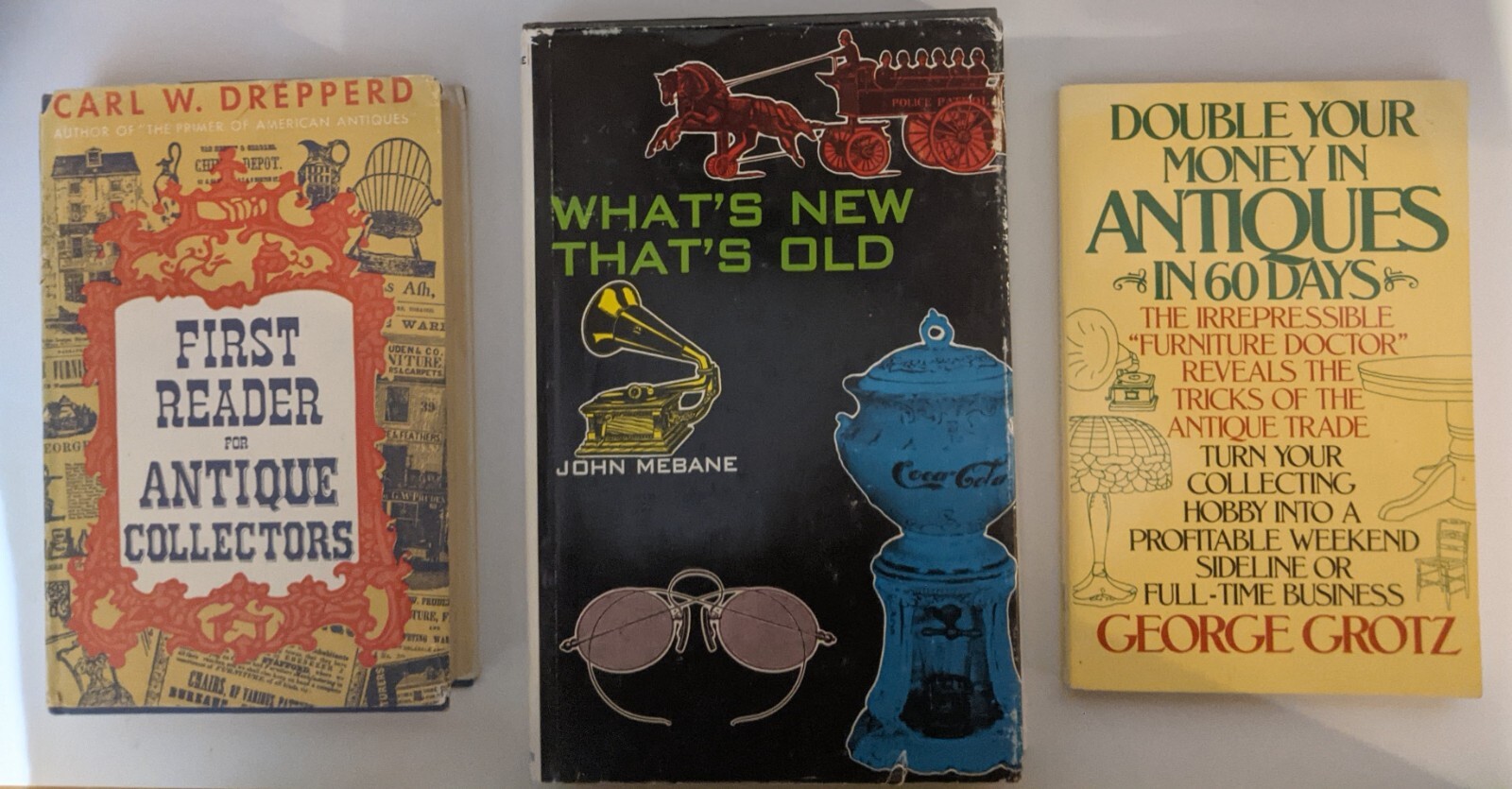 Books on Antique Collecting, Lot of 3; Published 1946, 1969, 1986 (Titles Below)