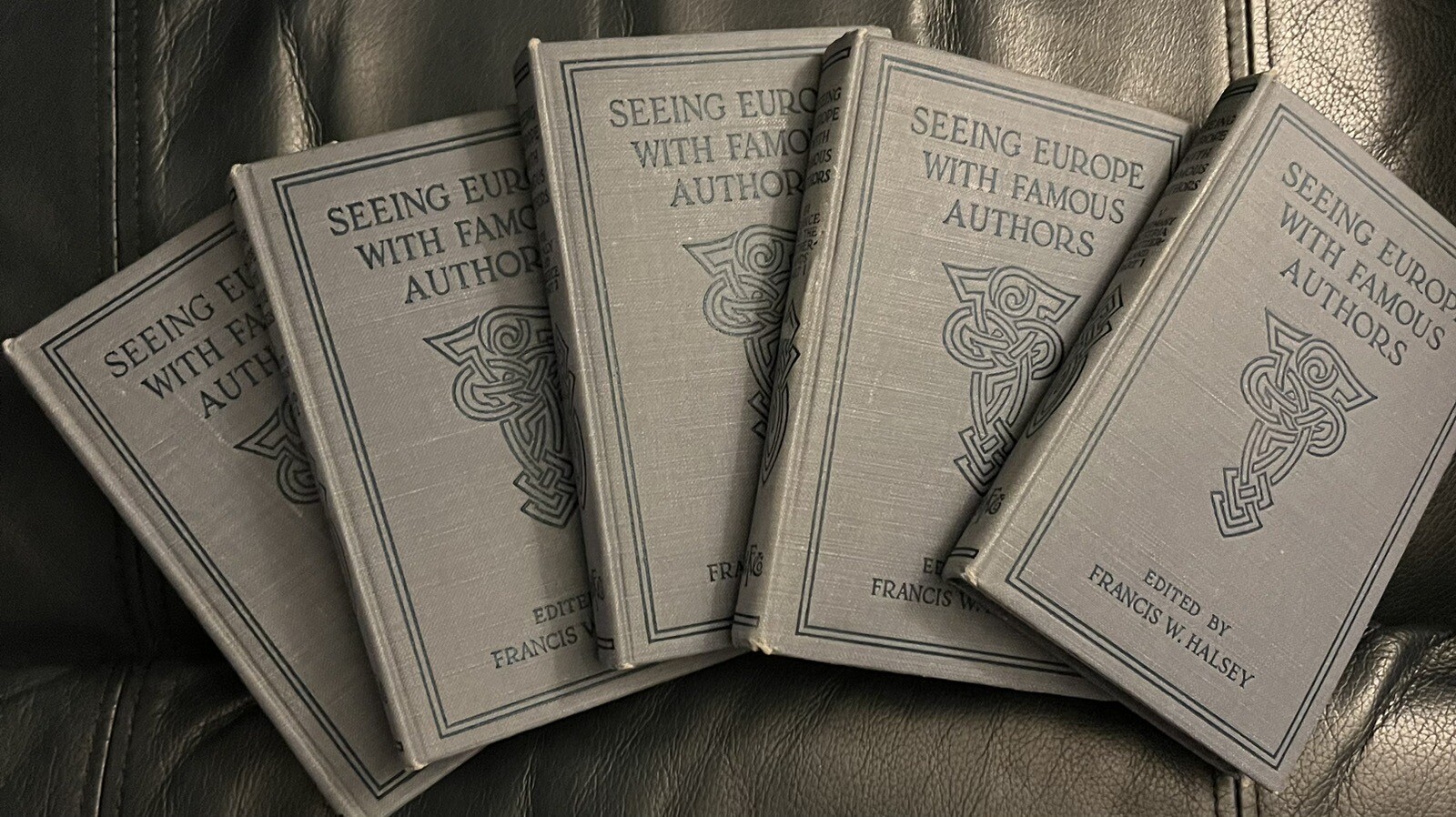Seeing Europe With Famous Authors 5 Different Book Lot 1914 Antique Hardcovers