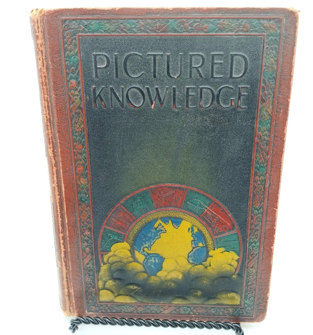 Pictured Knowledge Foundation Unit Science Nature World Helpers 2 book VTG 1939
