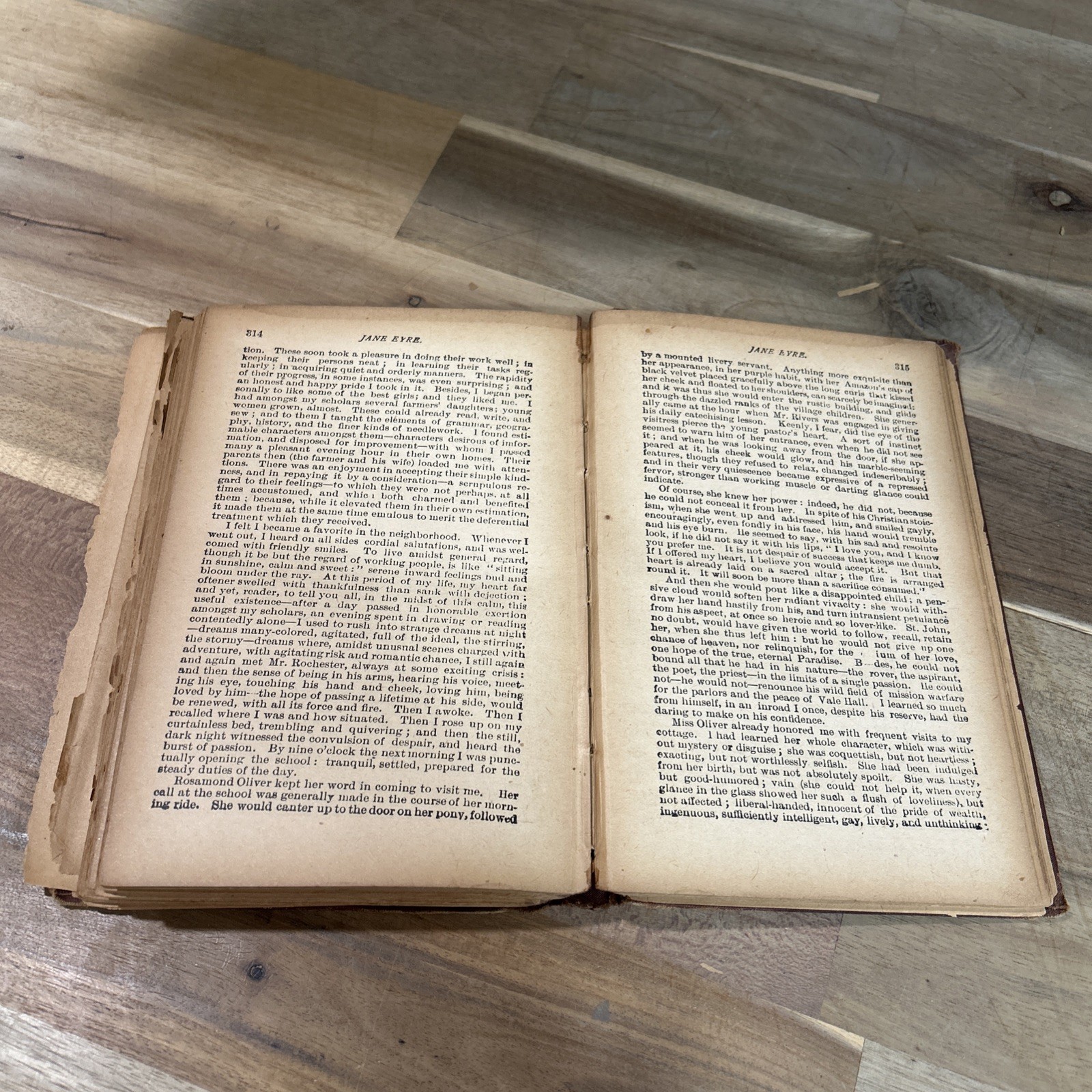 R A R E! Jane Eyre, 1847,by Charlotte Bronte Spine And Pages Dmgd Acceptable