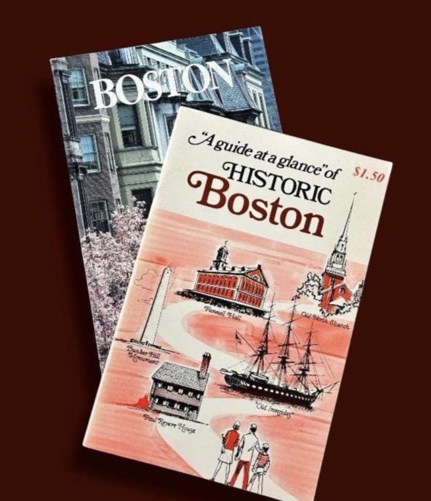 BOSTON Lot: Vintage Travel Guides -1950’s and 1980’s – Cheer’s Map and Ads