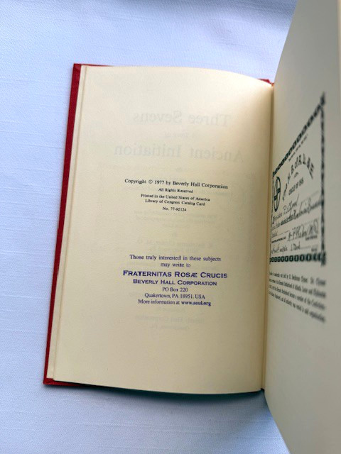 The Three Sevens-ANCIENT INITIATION-W.P. Phelon & Mrs. Phelon-Occult-ROSICRUCIAN