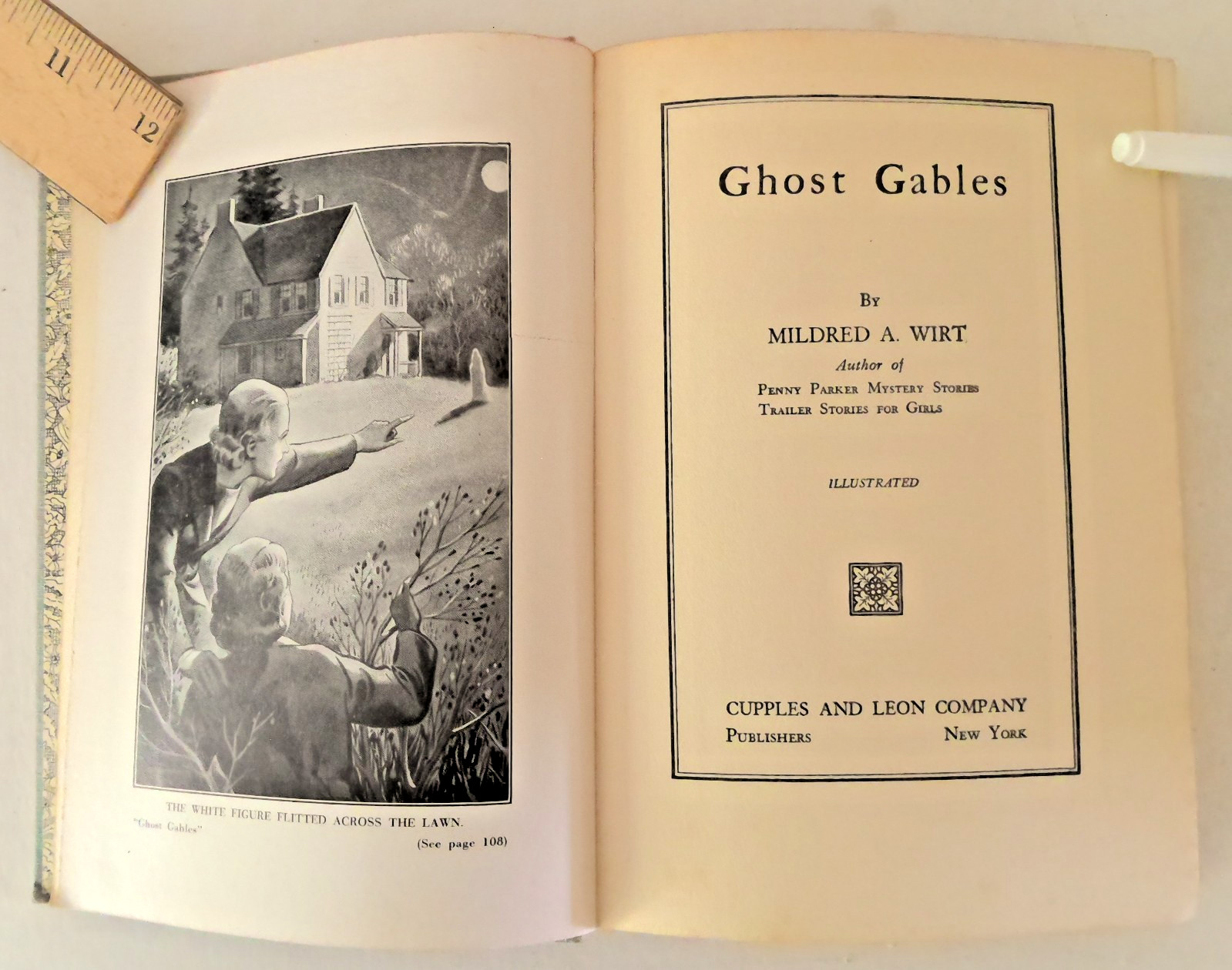 Vintage Ghost Gables by Mildred A. Wirt 1939 Cupples & Leon Co. Hardcover Book