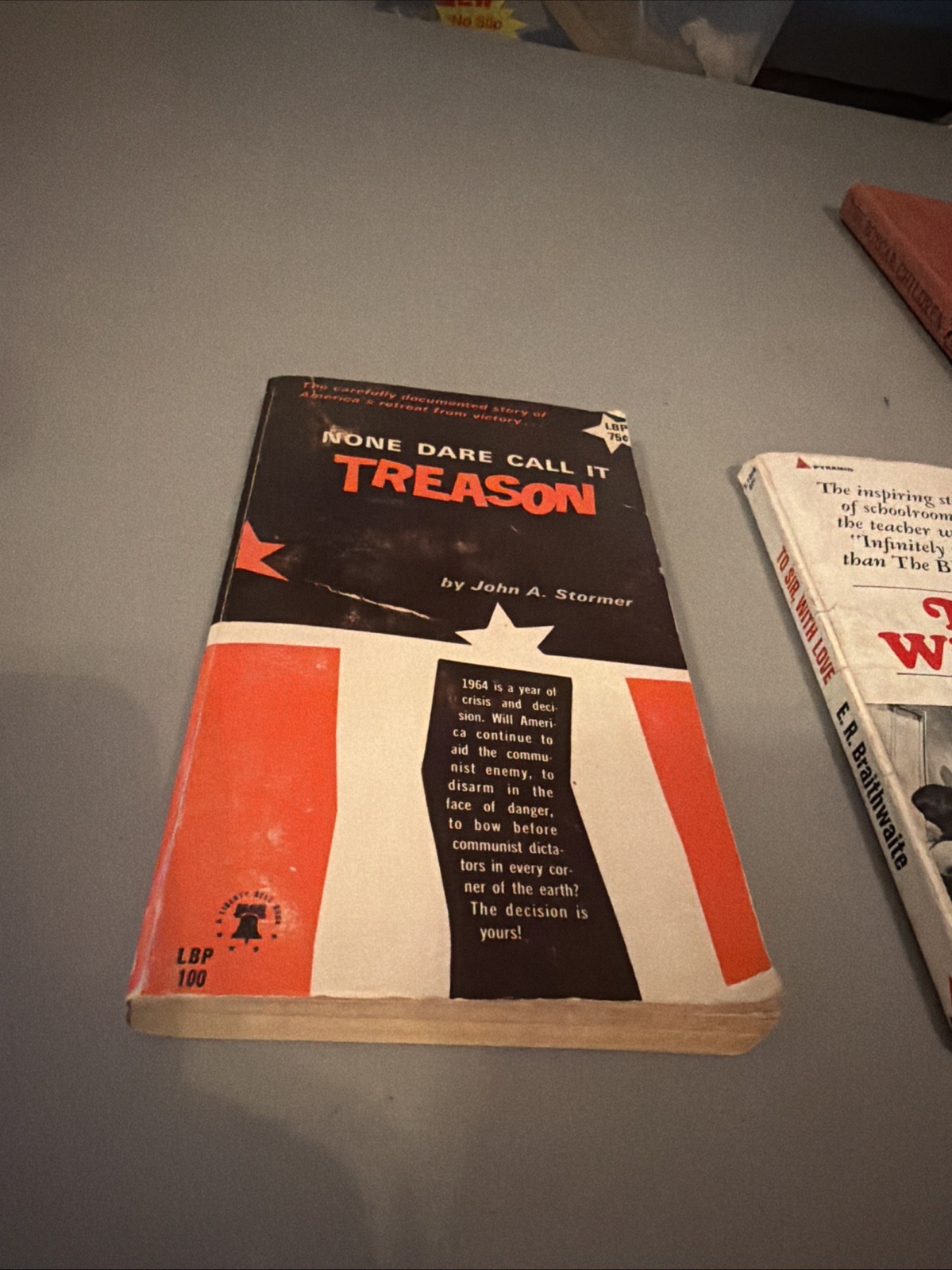 None Dare Call It Treason by John A. Stormer, 1964 Vintage PB, Non-Fiction