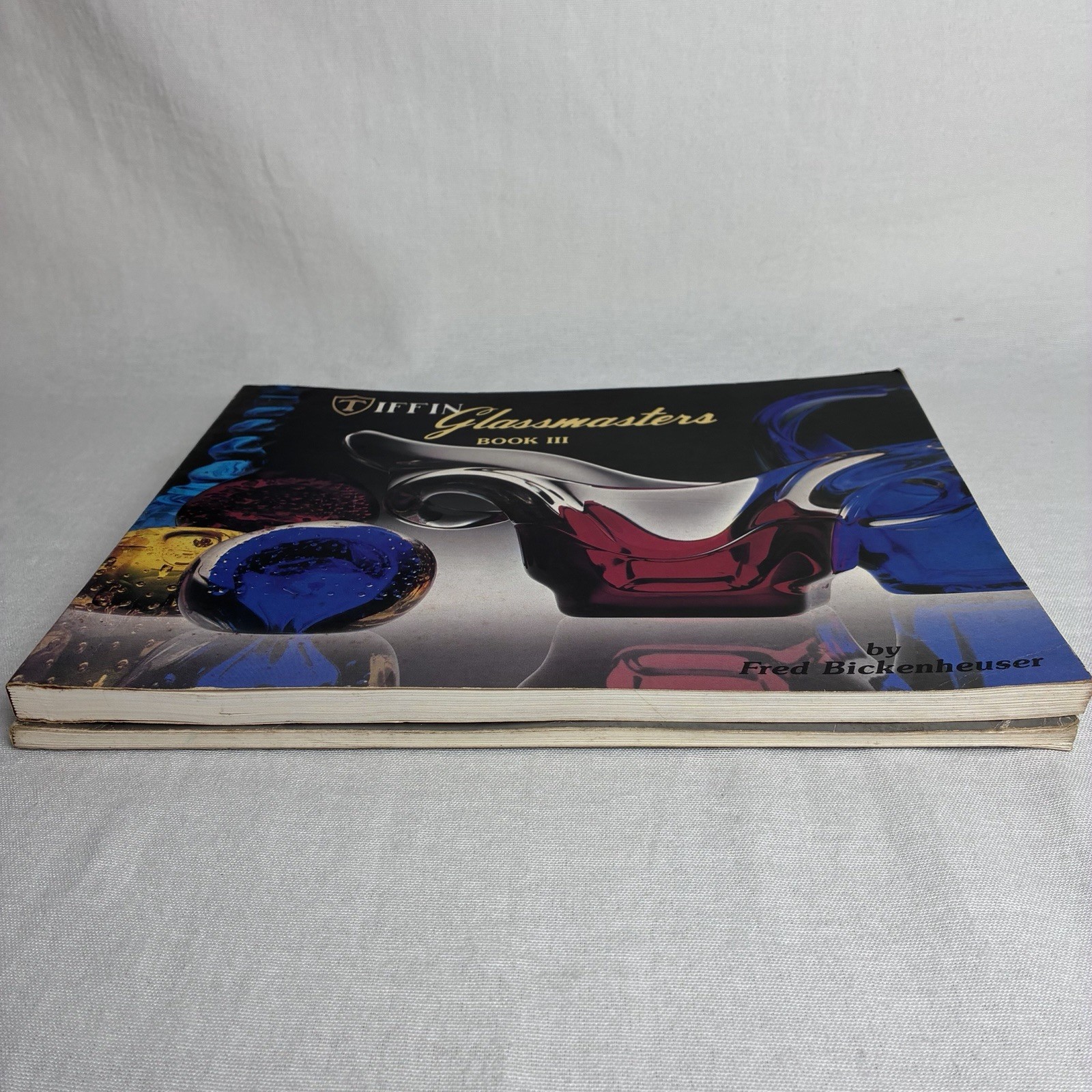 Tiffin Glassmasters Book 1 & Book 3 Lot Fred Bickenheuser Art Glass Identificati