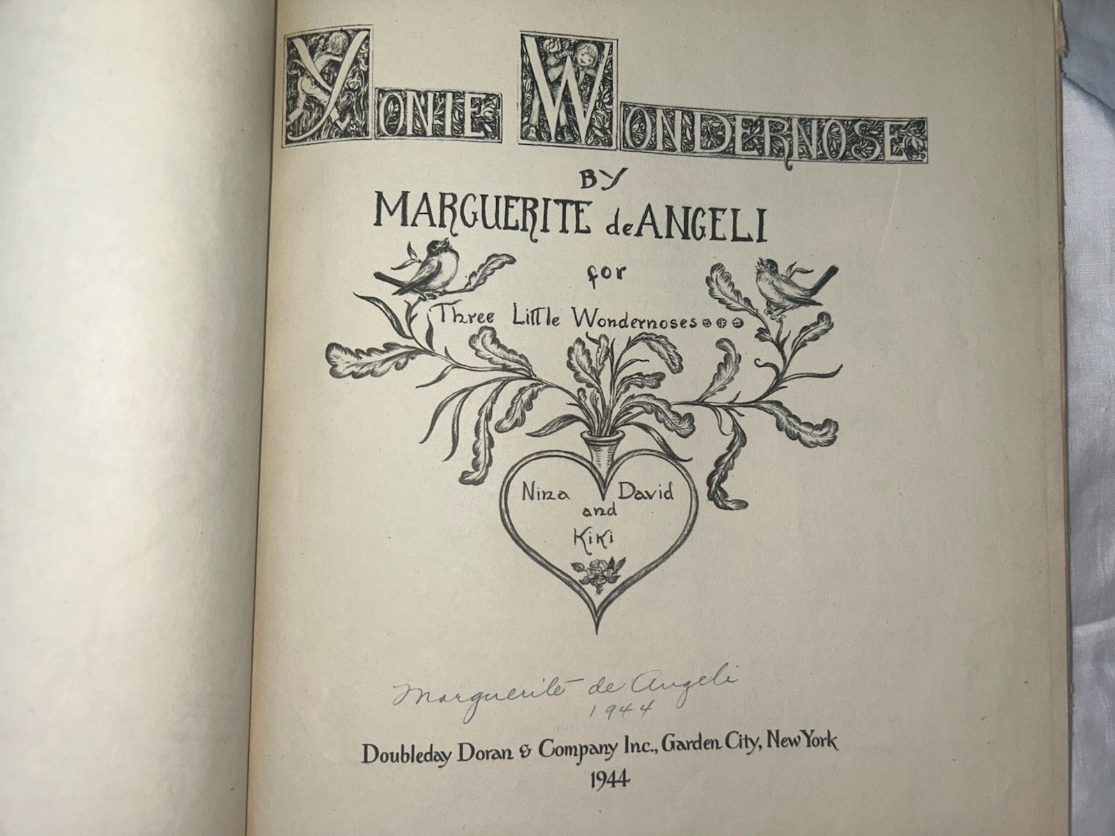 9Lot Marguerite de Angeli Vintage Books SIGNED Yonie Wondernose Door in the Wall