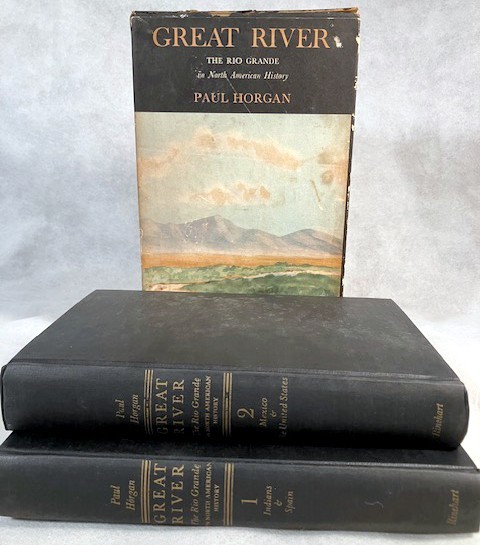 1954 Rio Grande GREAT RIVER First 1st Edition PAUL HORGAN Boxed SET Hardcover