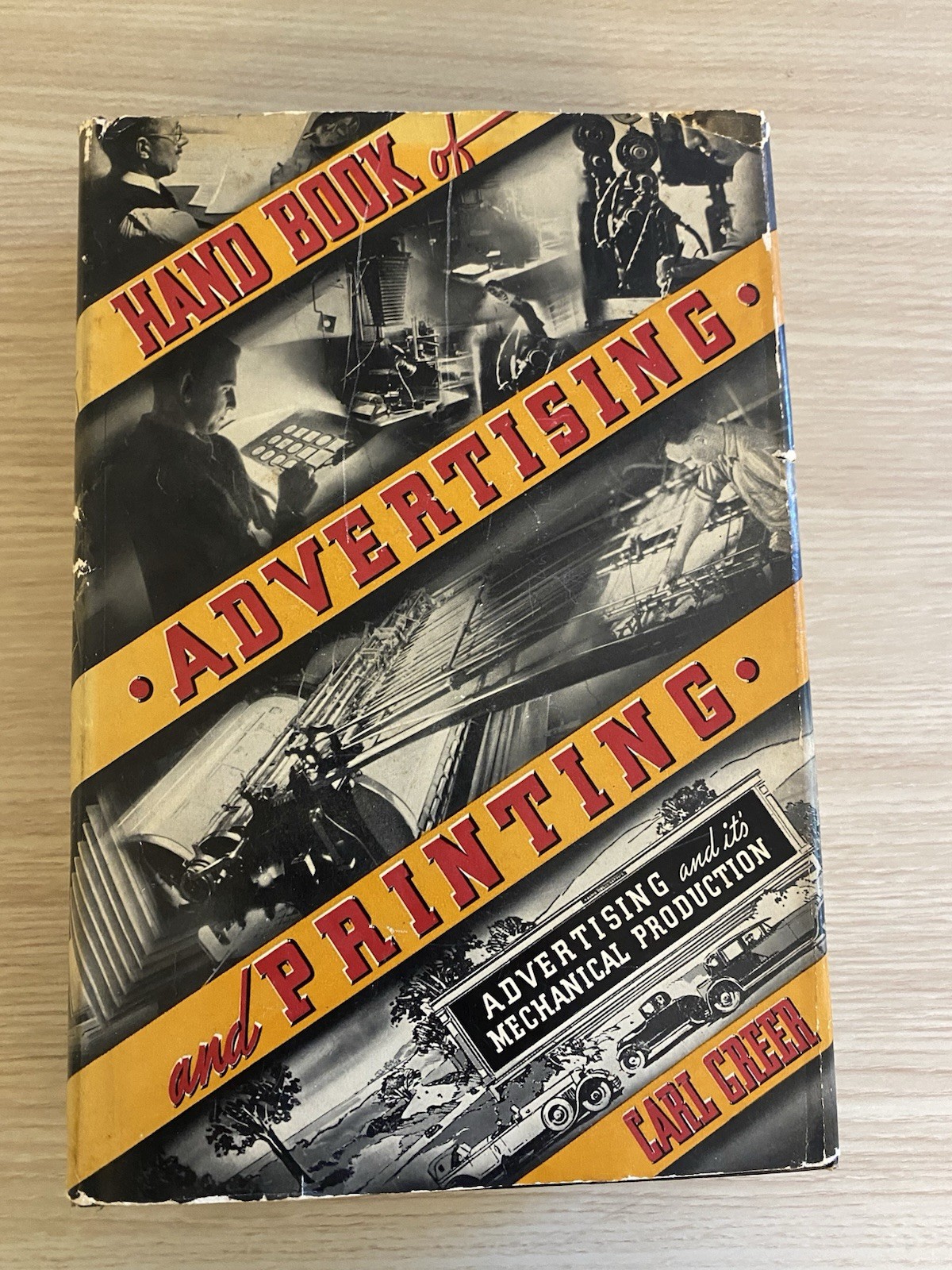 1936 Advertising and Its Mechanical Production by Carl Greer