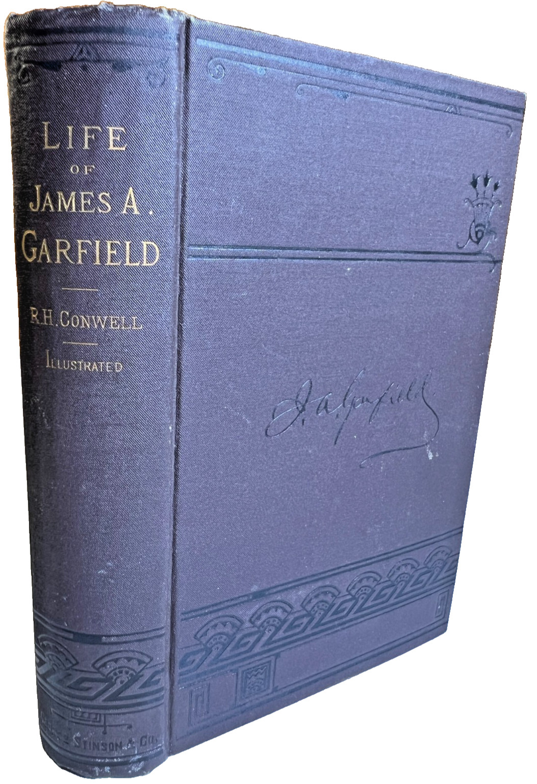 Antique Victorian 1881 Life James Garfield Portland Maine 1st Ed R Conwell Book