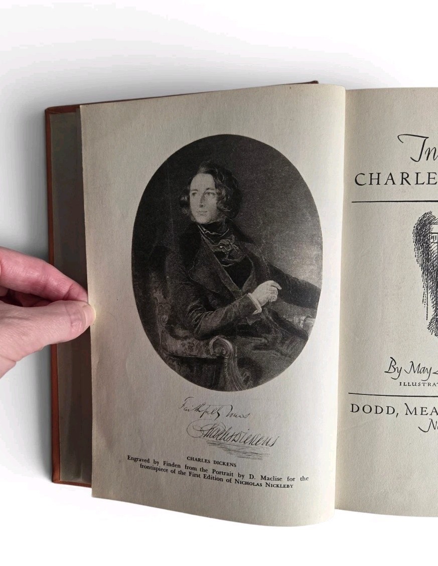 Vintage 1941 Introducing Charles Dickens May Lamberton Becker HC Ex-Library Book