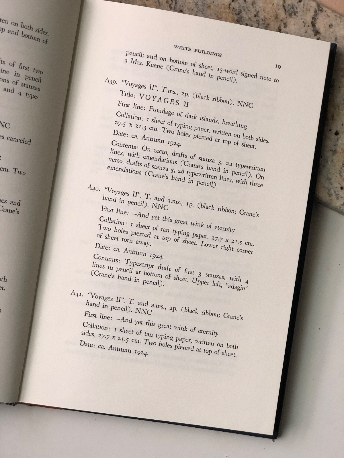 1st Edition, Literary Manuscripts of Hart Crane 1967 Ohio State Press -Lohf