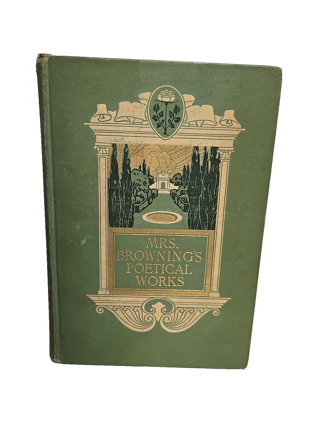Mrs. Browning’s Poetical Works Complete Edition Gold Embossed Lettering
