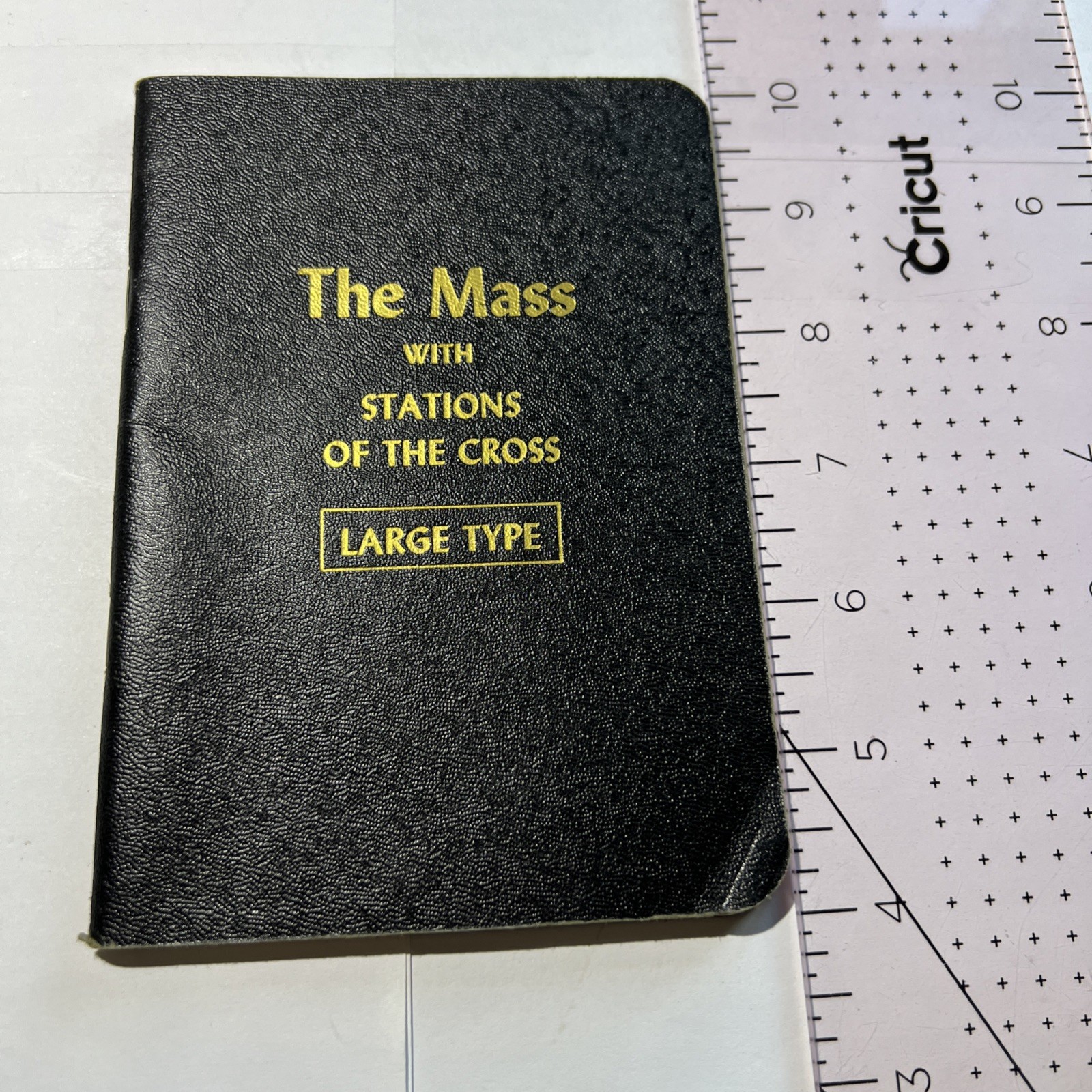 1957 THE MASS w/ STATIONS OF THE CROSS Catholic Prayer Large Print
