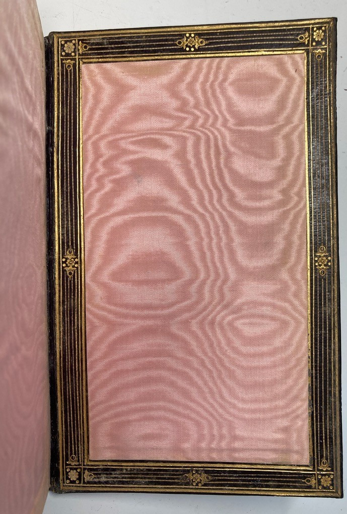 1838 Cathedral Romantic Fine Binding Morocco Silk Doublures Gold Silver WESSEL