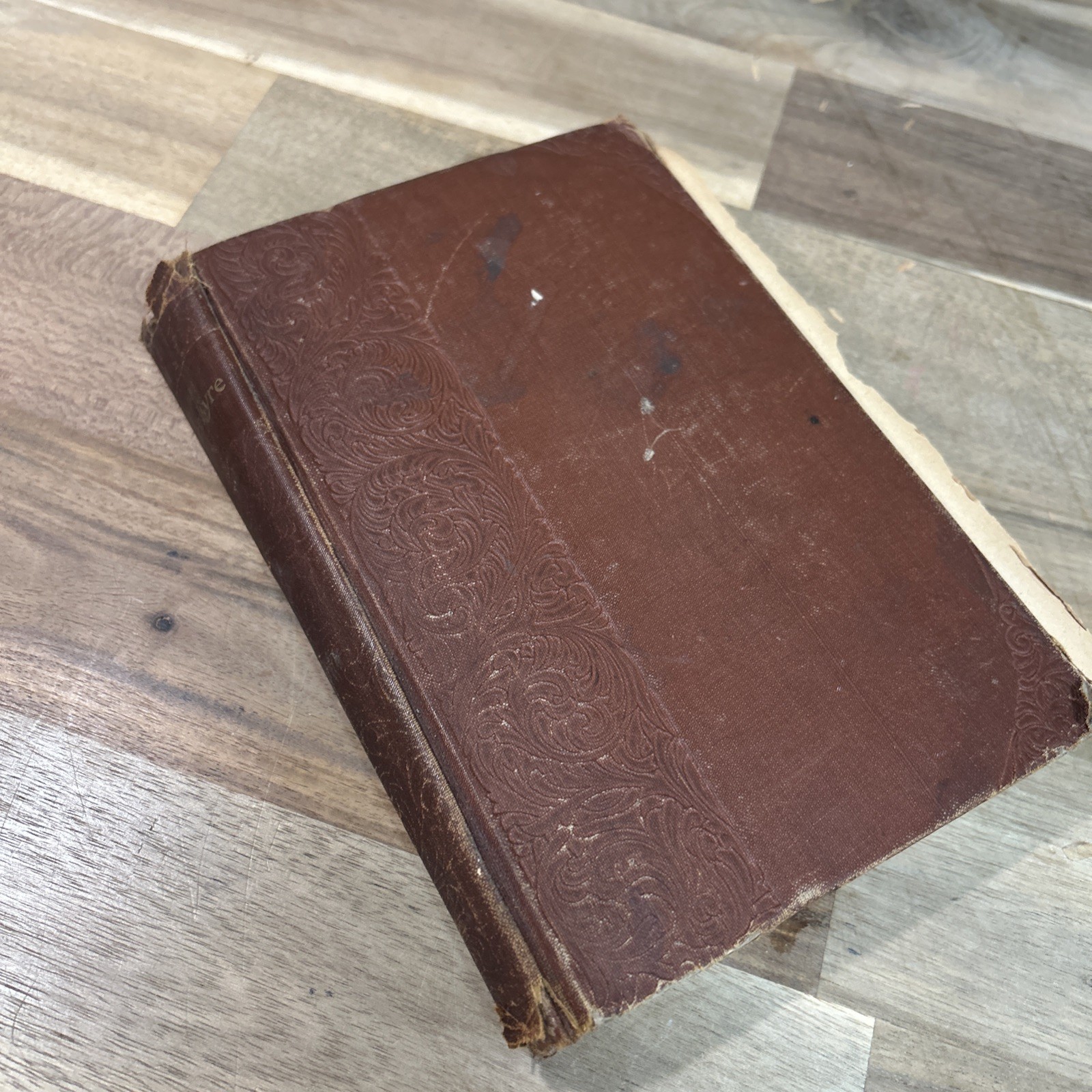 R A R E! Jane Eyre, 1847,by Charlotte Bronte Spine And Pages Dmgd Acceptable