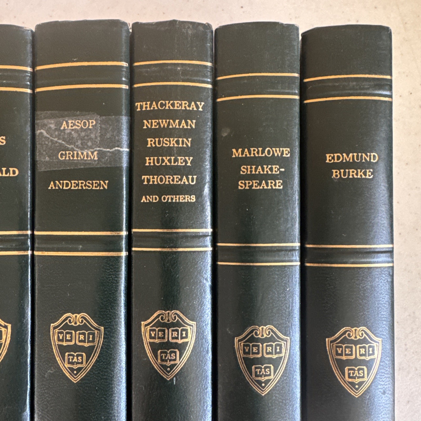 The Harvard Classics Deluxe Registered Edition 1937-38 Veritas Lot of 8 Books