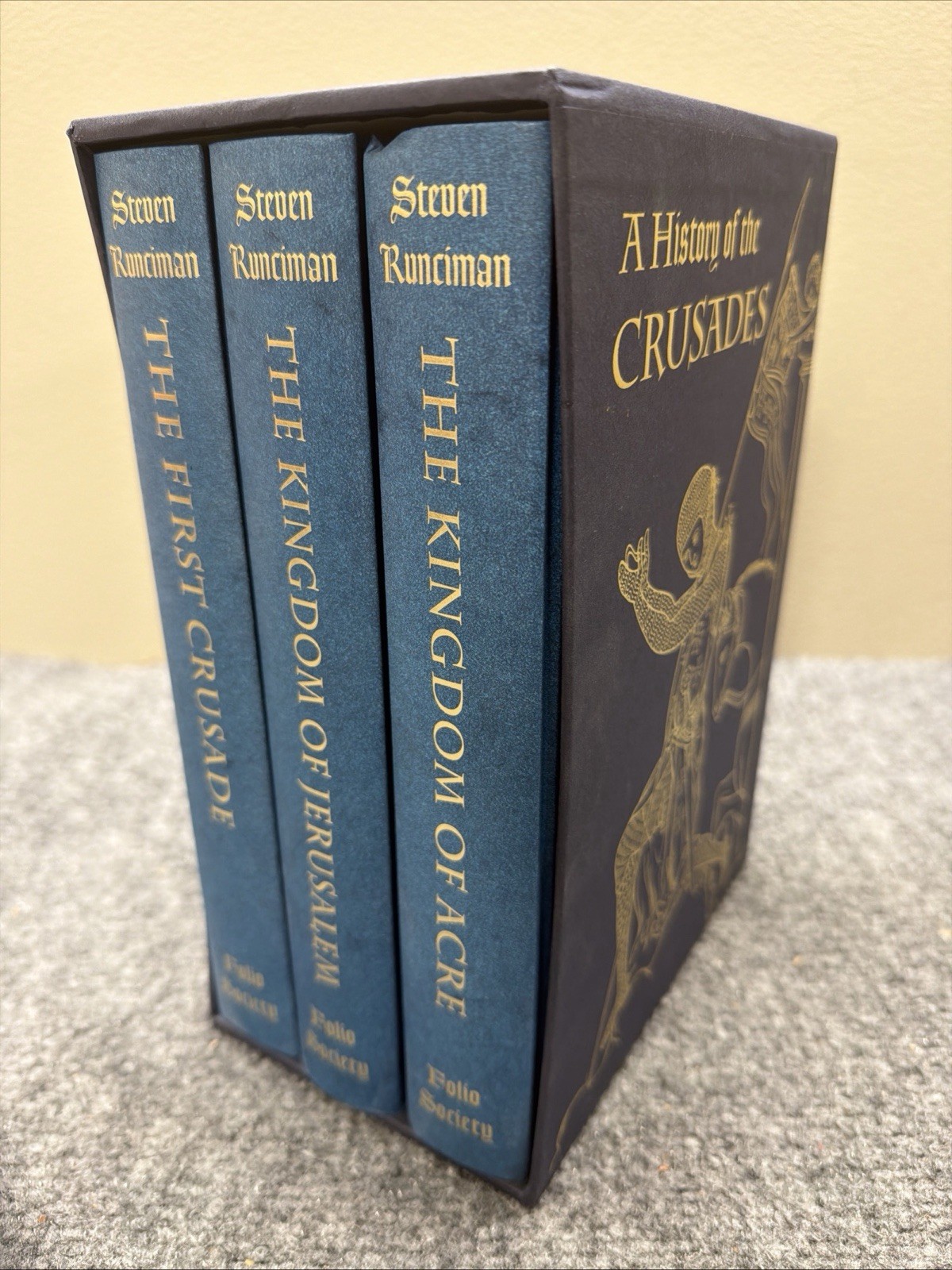 A History of the Crusades – Steven Runciman – 3 Volume Set – Folio LIKE NEW