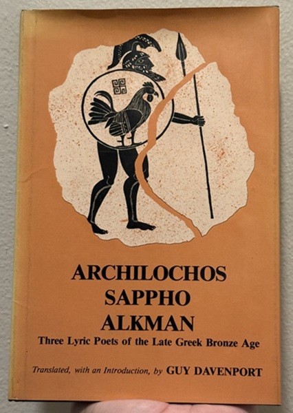 Archilochos, Sappho, Alkman by Guy Davenport – LIKE NEW, RARE