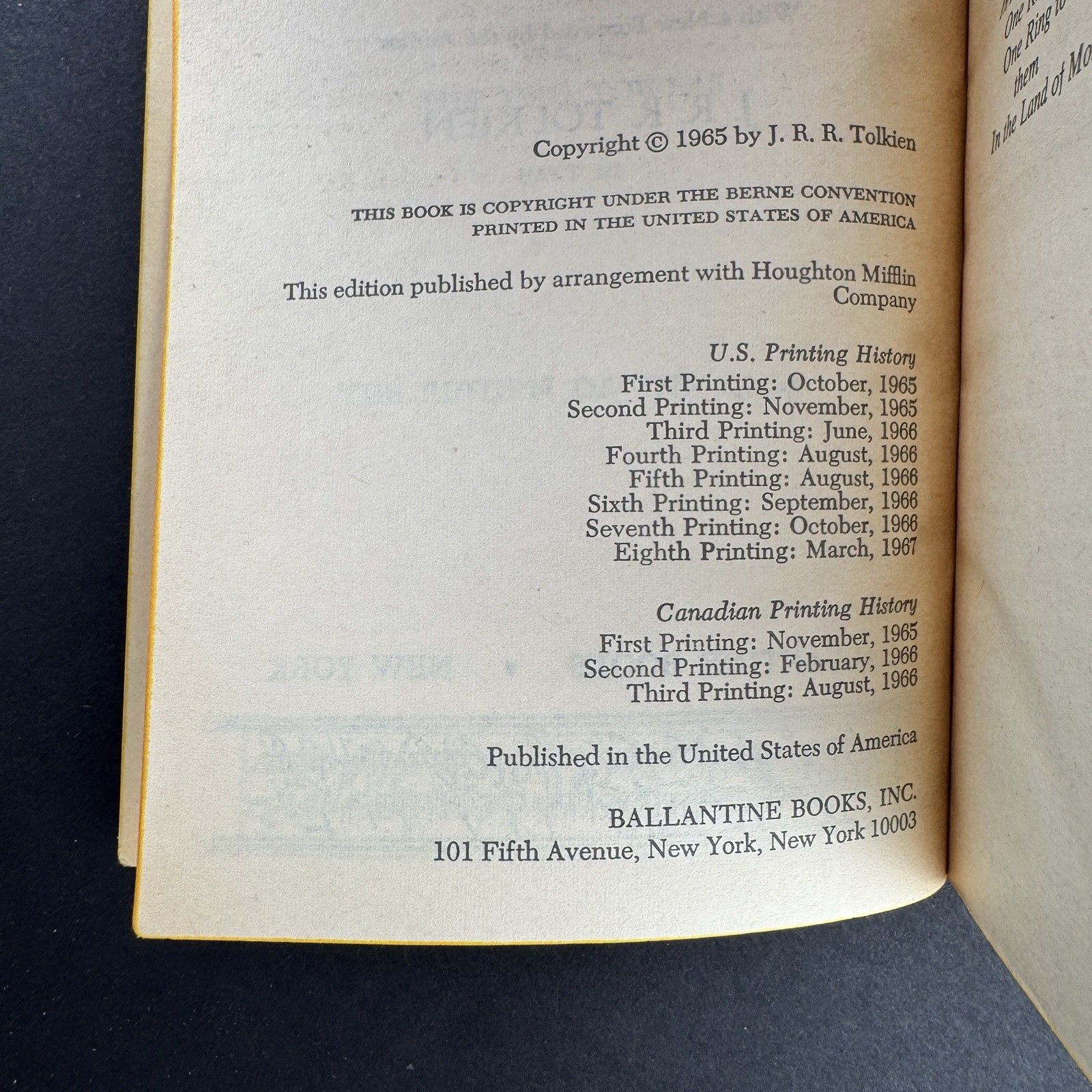 J.R.R. Tolkien Lord of the Rings 1967 Ballantine Paperback Set + B&W Slipcase
