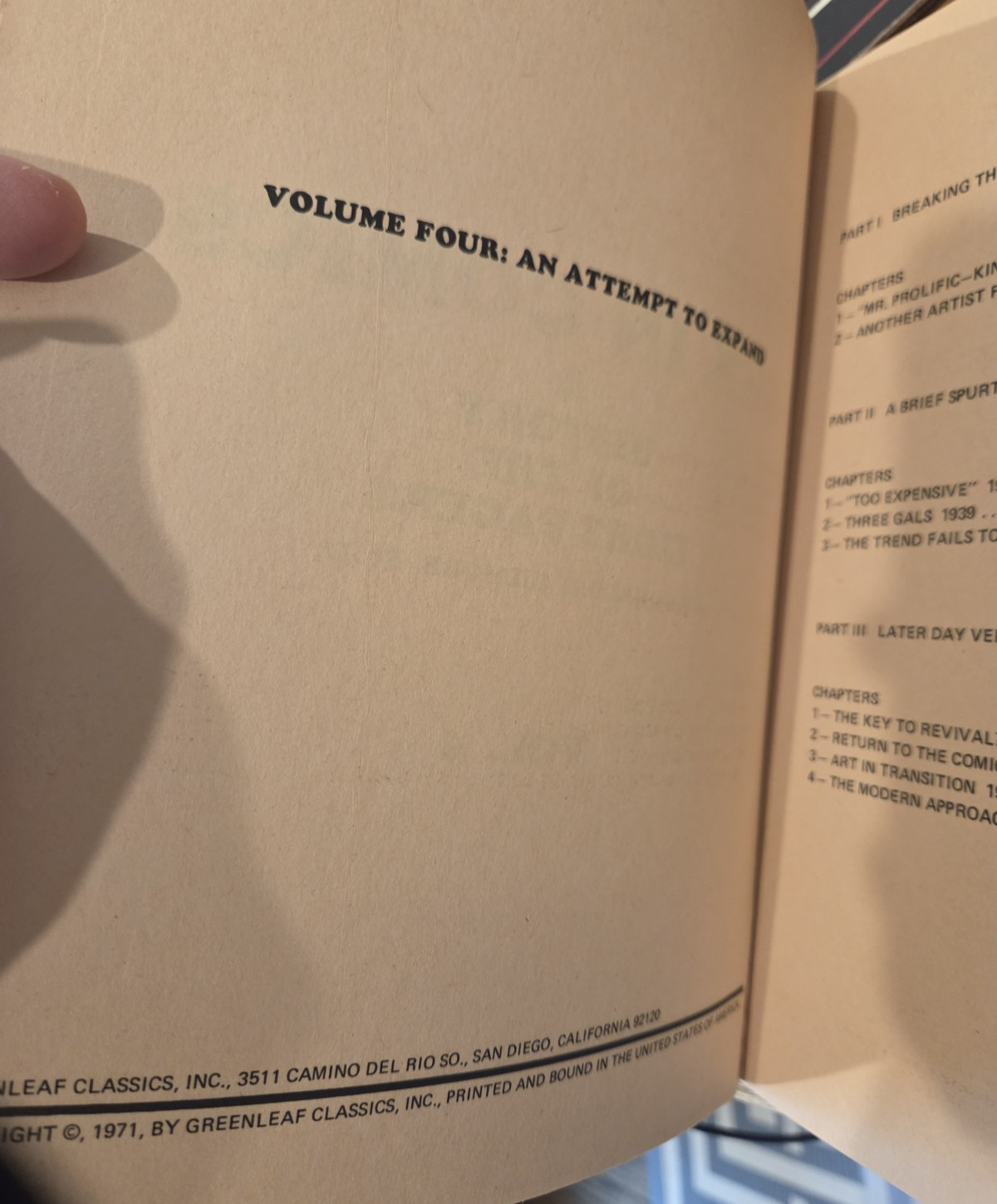 SEX IN COMICS: A HISTORY OF THE EIGHT PAGERS (4 VOLUMES) Donald Gilmore 1971
