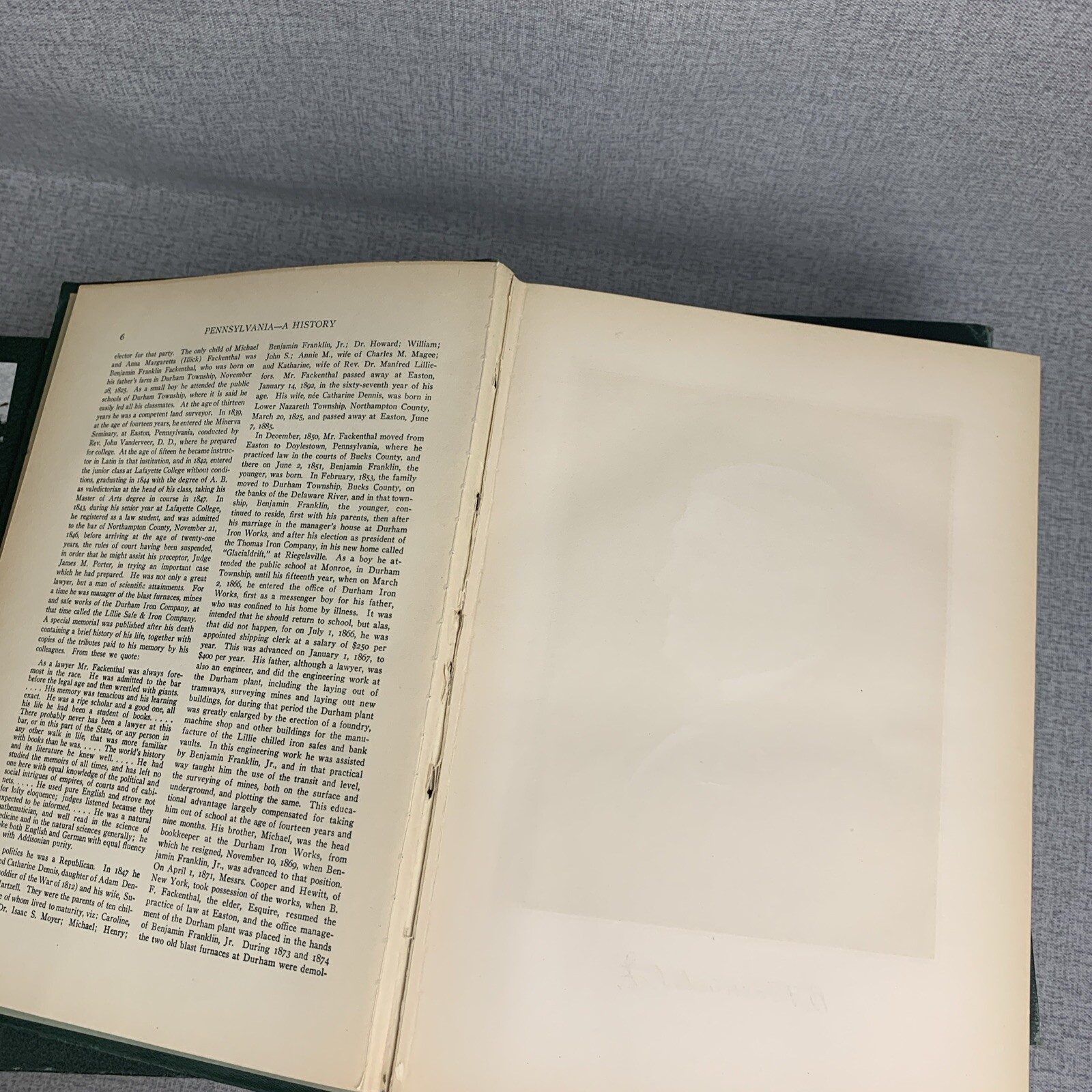 George P Donehoo / Pennsylvania A History Six Volume Complete Set 1st Ed 1926
