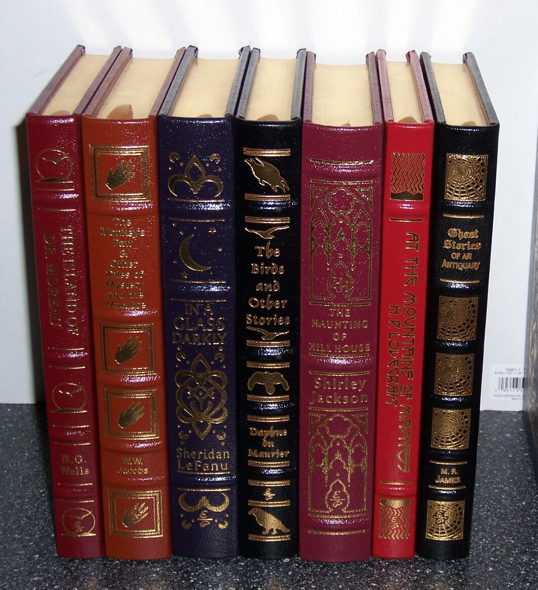 Easton Press Horror Classics 7 vols Moreau Phantom Glass Darkly Haunting Hill