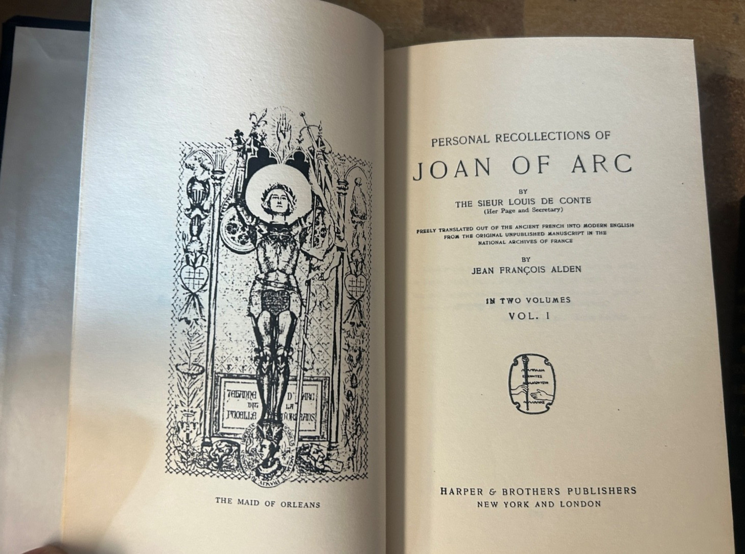 Antique 1899 Mark Twain’s Works, “Joan of Arc” Vol I & II Harpers EX-LIBRARY
