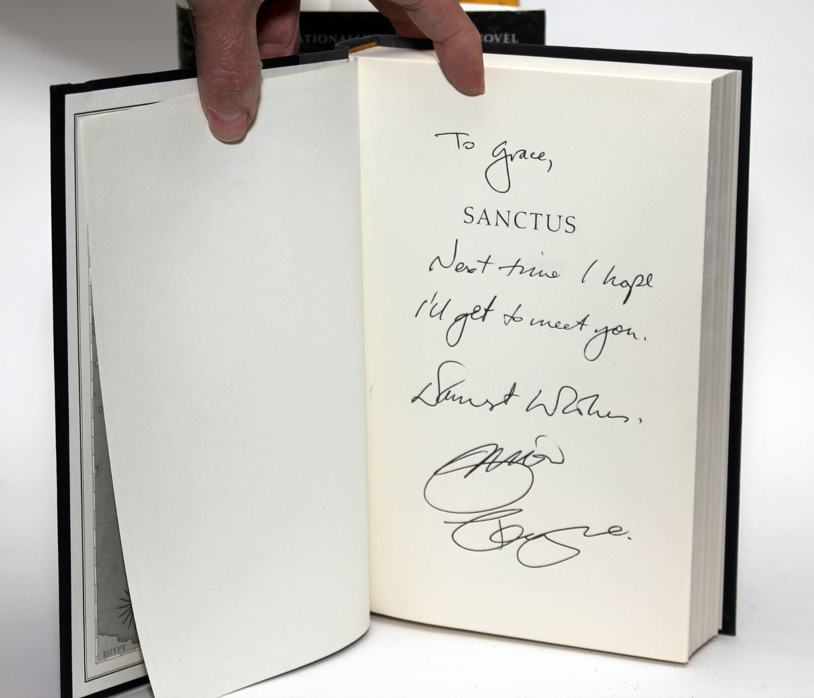 Signed/Inscribed! SANCTUS by Simon Toyne – William Morrow2011 1st Edition HC/DJ