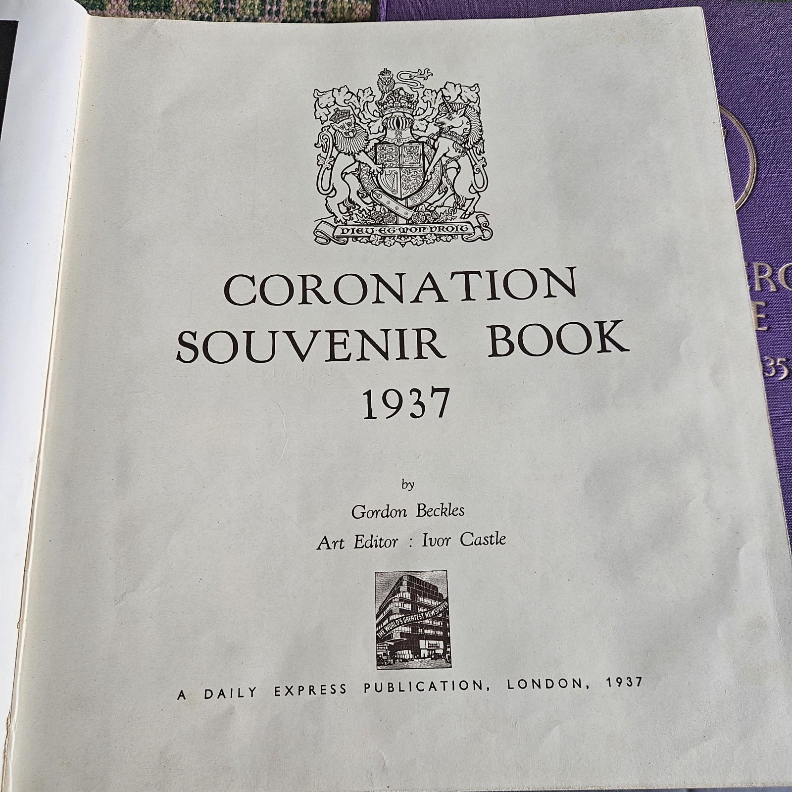 King Emperor’s Jubilee George V & Edward VIII Coronation 1937 Antique Books WB22