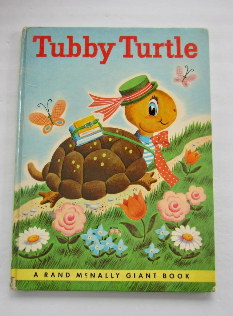 TUBBY TURTLE ~ Rand McNally Giant Book ~ Helen Adler Vintage Children’s HB