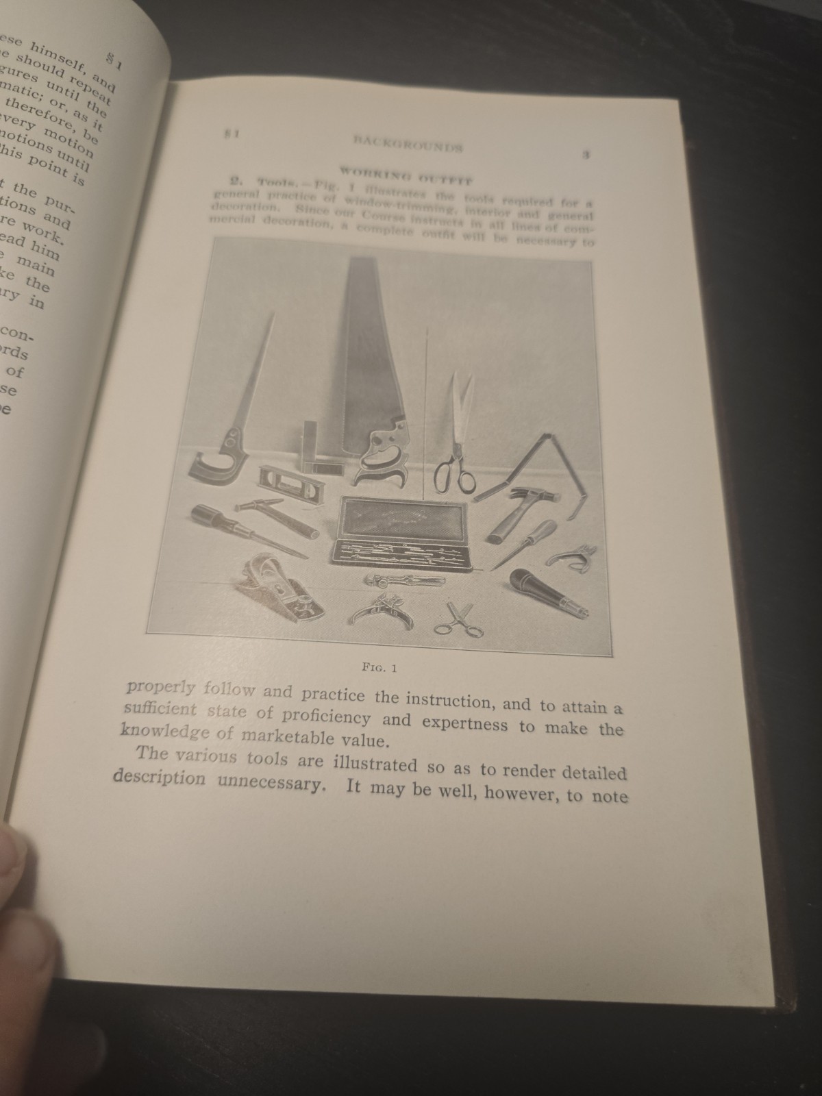 Antique Textbook 1906 Backgrounds I.C.S. Reference Library #105 Illustrated NICE