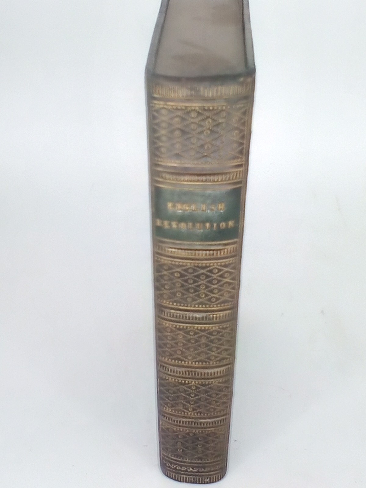 1854, GUIZOT, HISTORY OF THE ENGLISH REVOLUTION OF 1640, BOUND IN FULL LEATHER